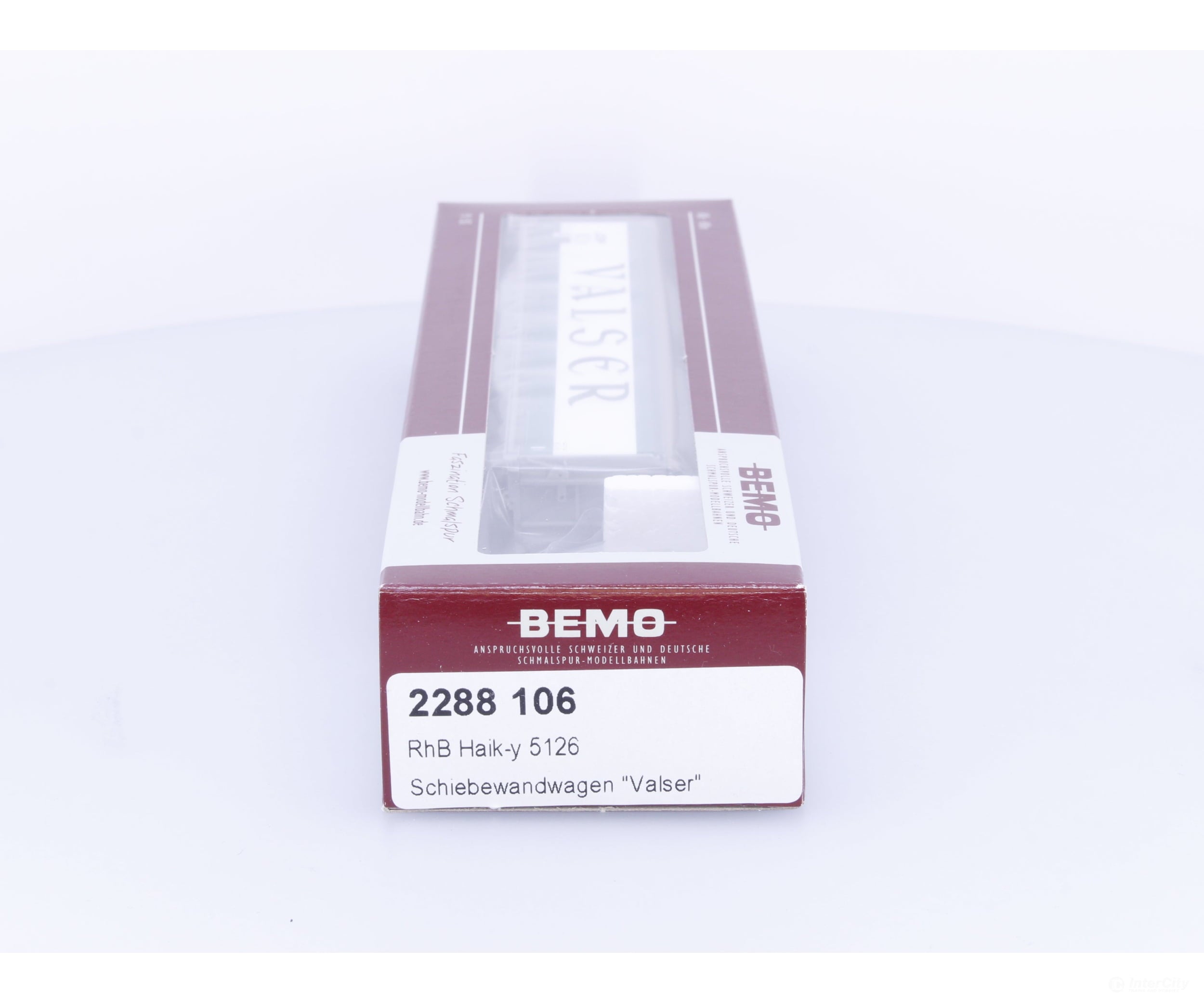 Bemo 2288106 HOm RhB Sliding Wall Wagon Car Valser Haik-V 5126 - European Freight Cars