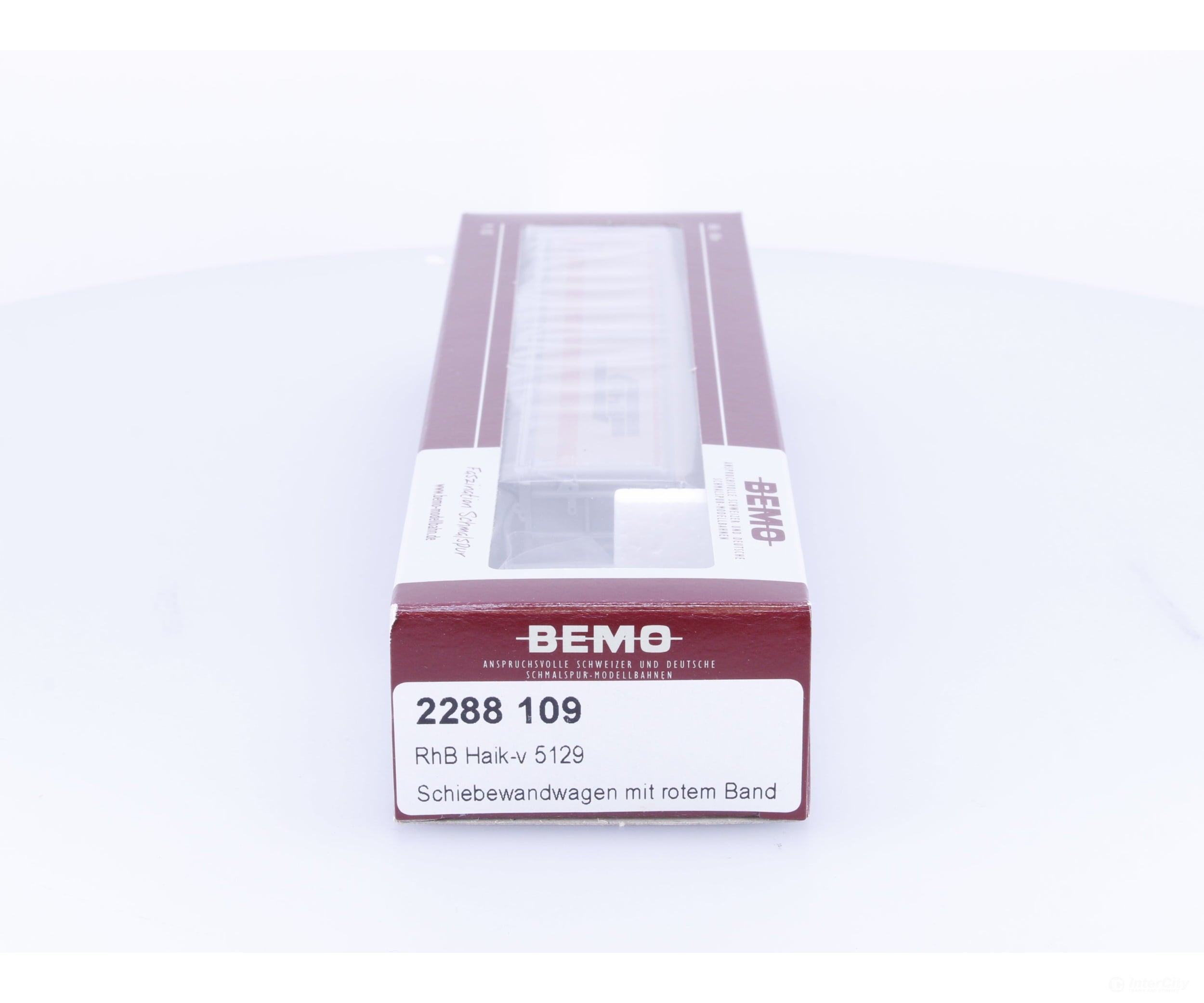 Bemo 2288109 HOm RhB Sliding Wall Wagon Car with Rotem Band Haik-V #2 5129 - European Freight Cars