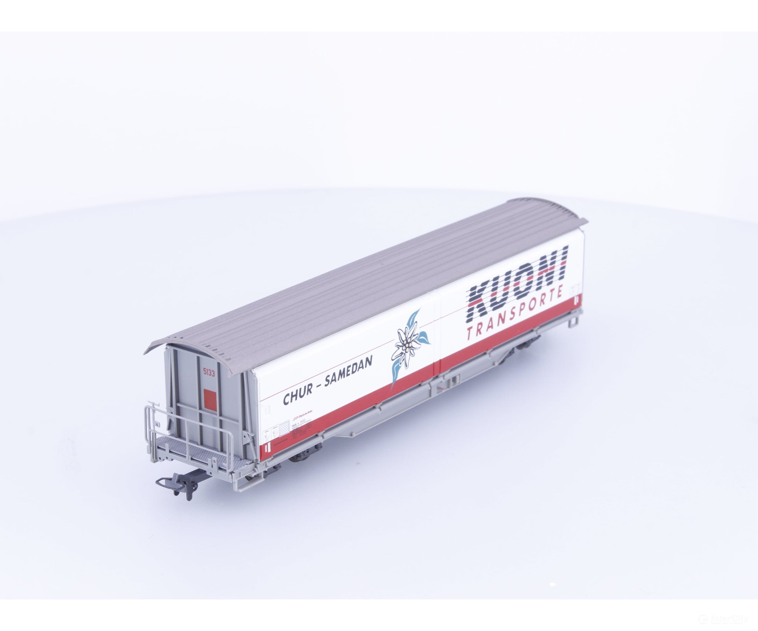 Bemo 2288113 HOm RhB Sliding Wall Wagon Car Kuoni Transporte Haik-V 5133 - European Freight Cars