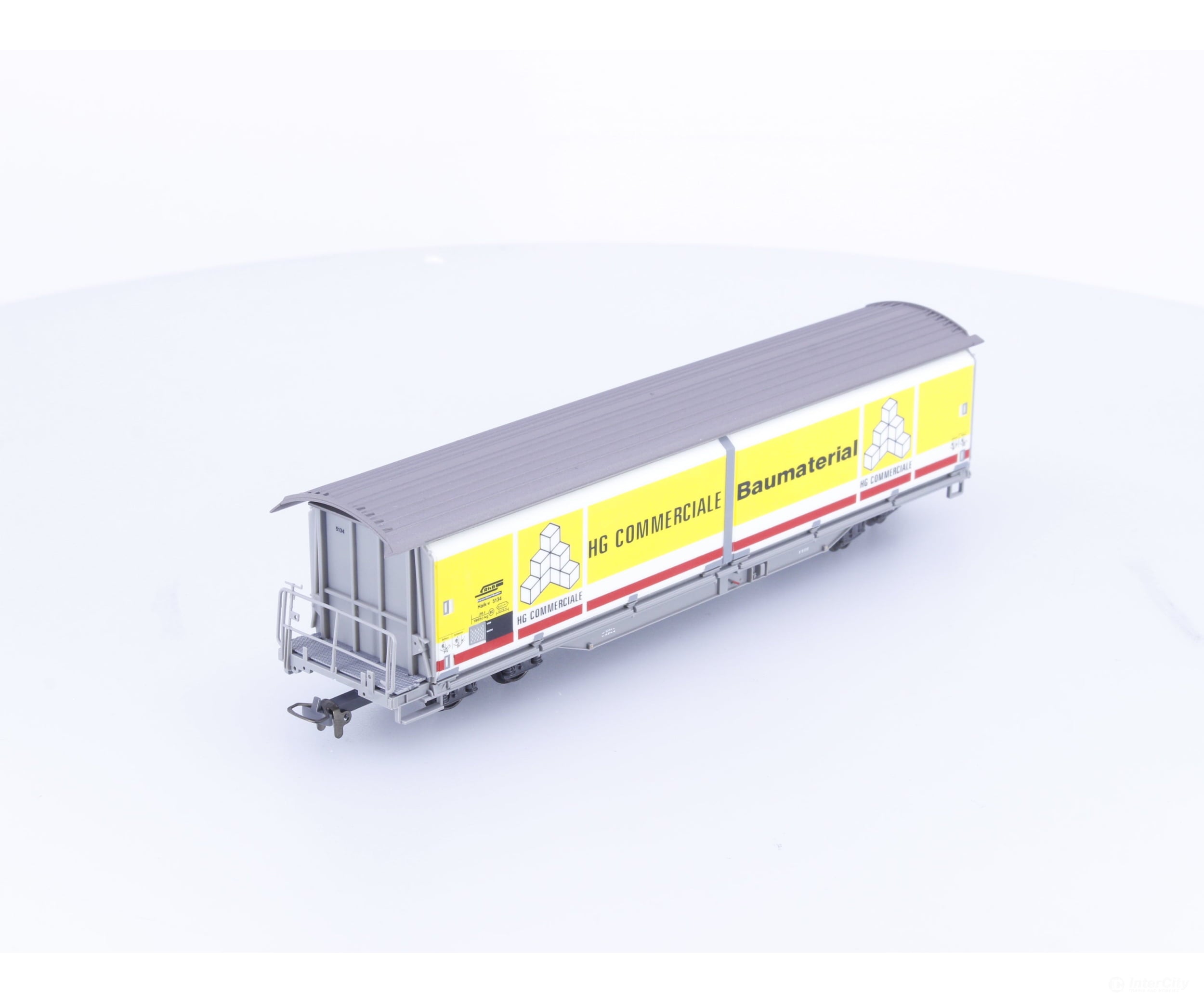 Bemo 2288114 HOm RhB Sliding Wall Boxcar HG Commerciale Haik-V 5134 - European Freight Cars