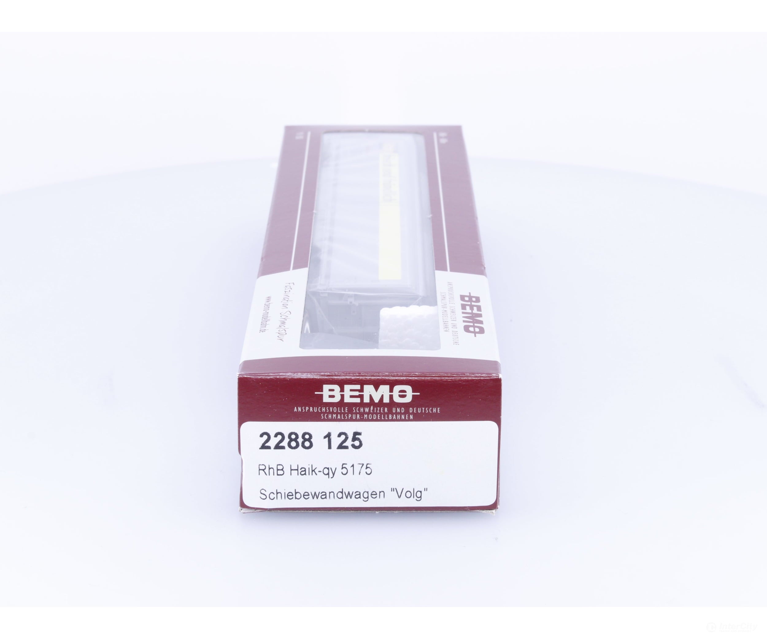 Bemo 2288125 HOm RhB Sliding Wall Wagon Car Volg Haik-qy 5175 - European Freight Cars
