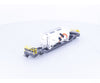 Bemo 2289134 HOm RhB Zement-Wechselbehalterwagen Depressed Flatcar Holcim Sbv7724 - European Freight Cars