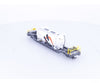 Bemo 2289134 HOm RhB Zement-Wechselbehalterwagen Depressed Flatcar Holcim Sbv7724 - European Freight Cars