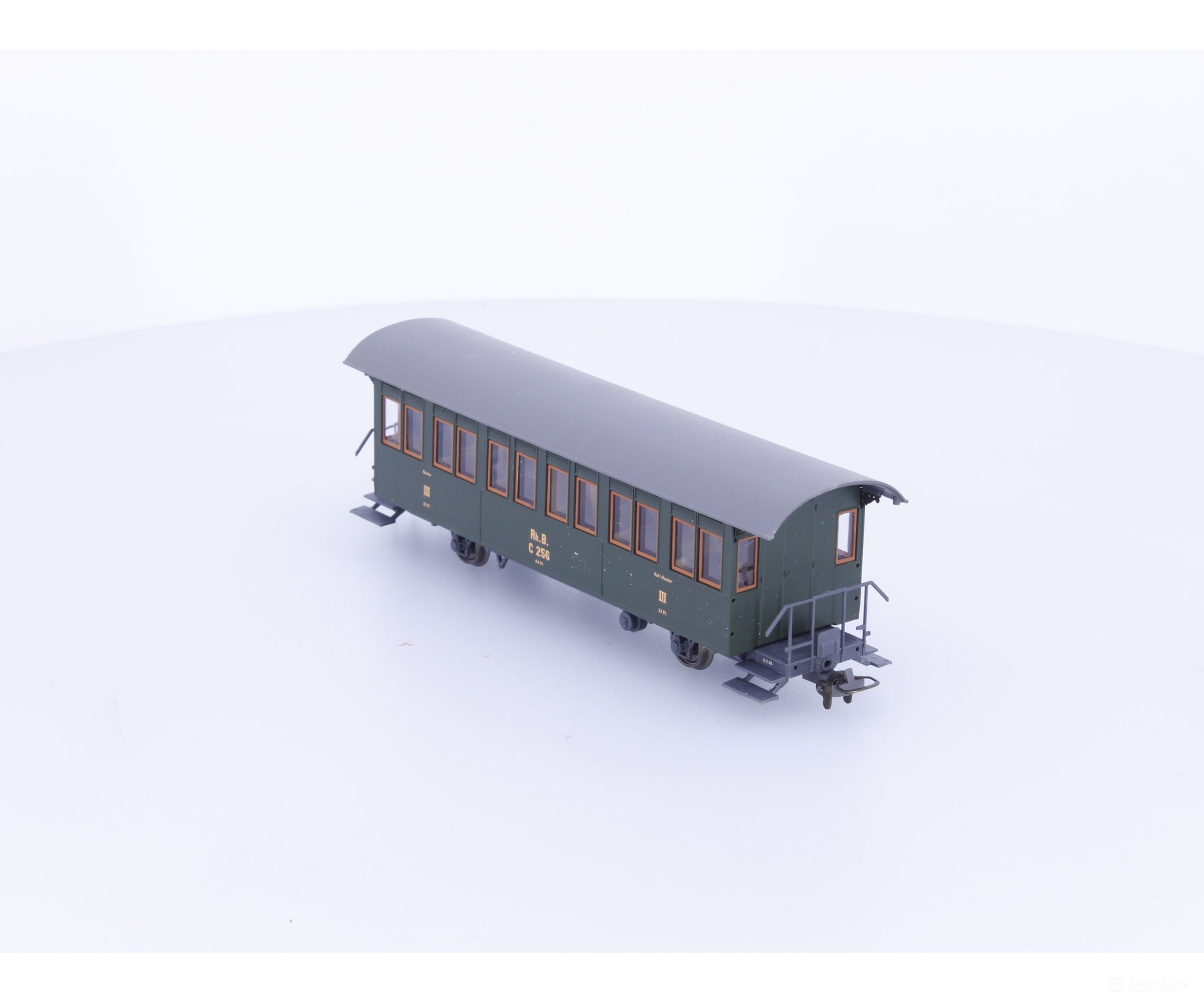 Bemo 3230106 HOm RhB 3rd Class Passenger Car C256 - European Passenger Cars