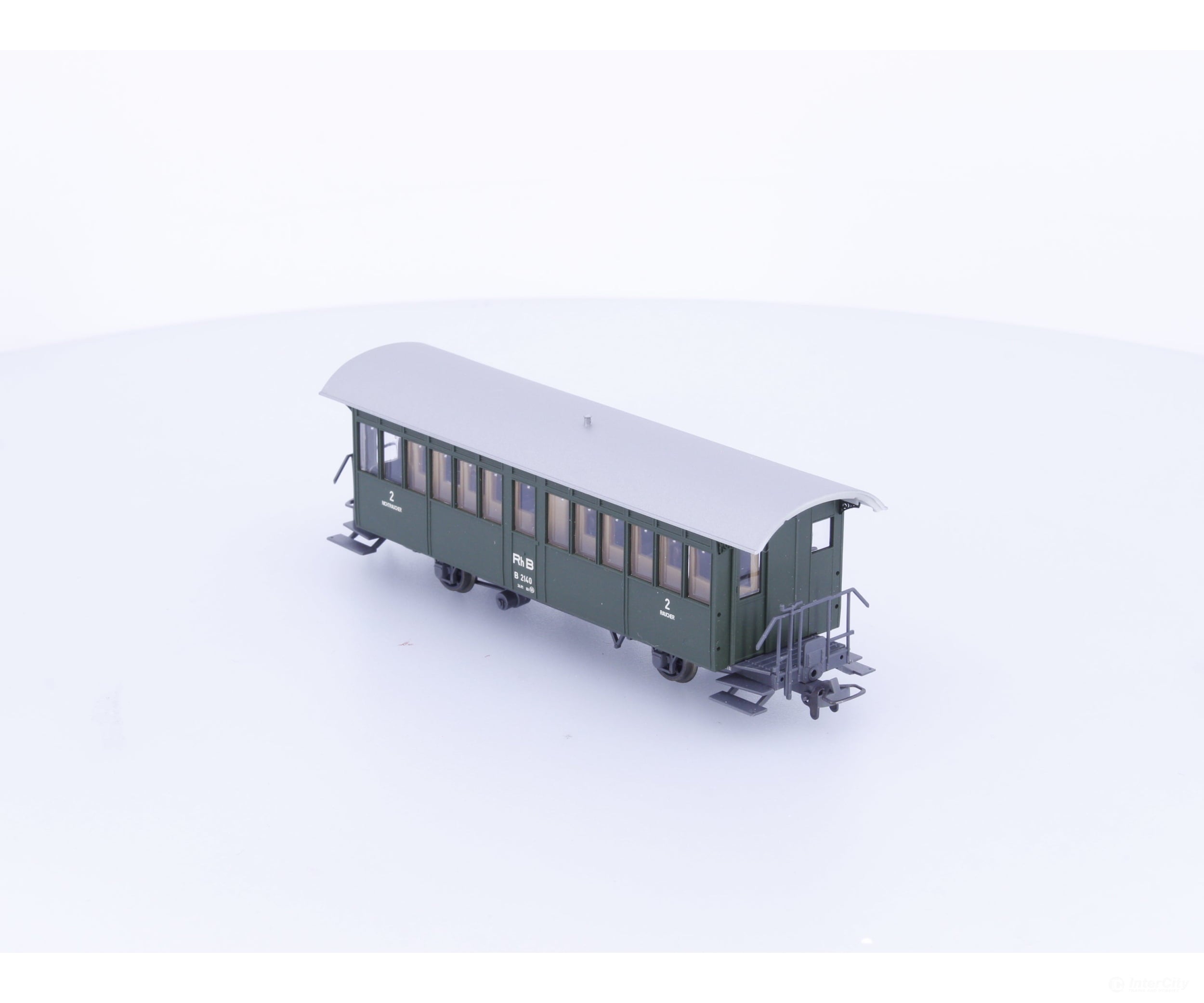 Bemo 3232120 HOm RhB 2nd Class Passenger Car 2140 - European Passenger Cars