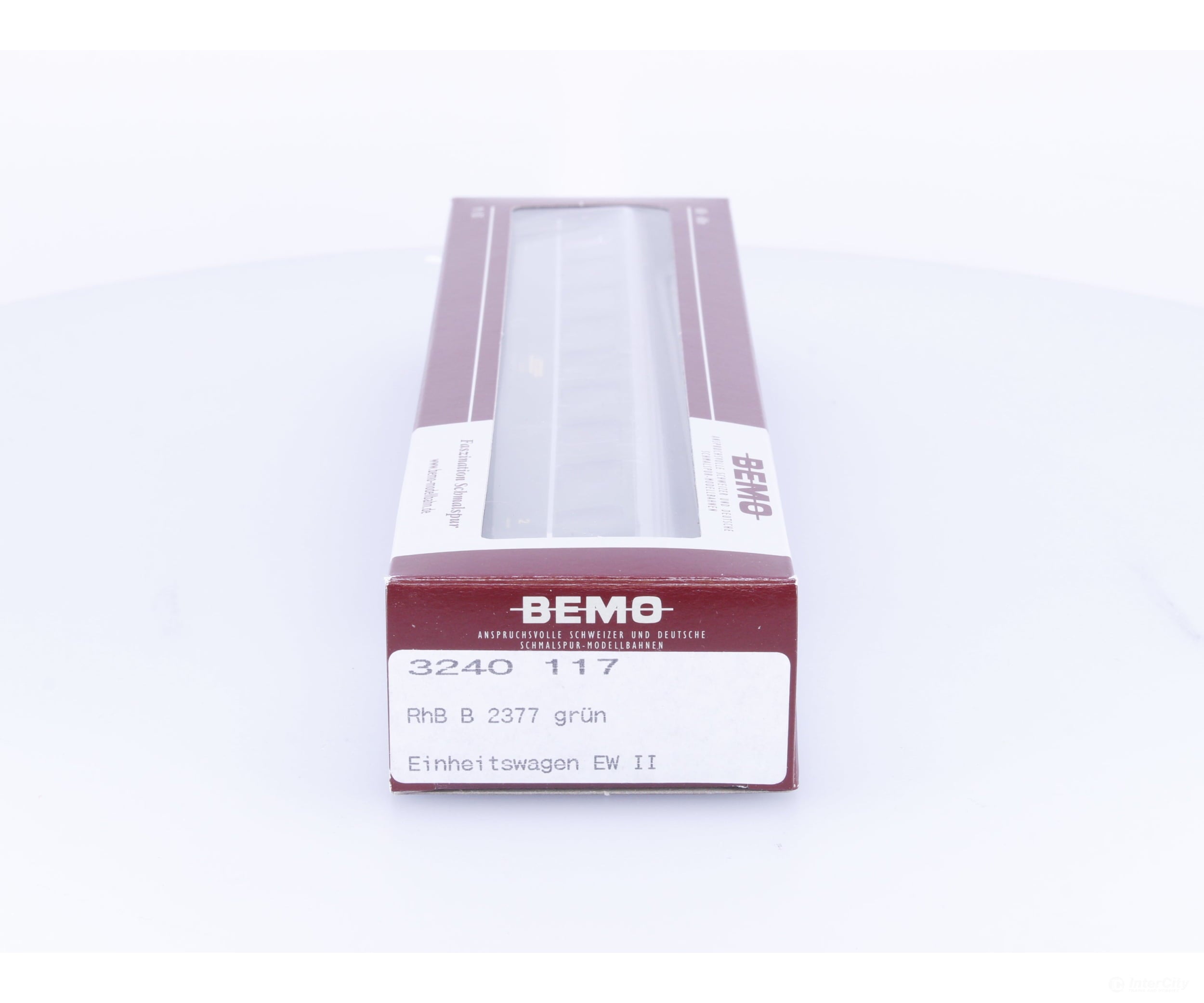 Bemo 3240117 HOm RhB 2nd Class Passenger Car grun EW II #2 B2377 - European Passenger Cars