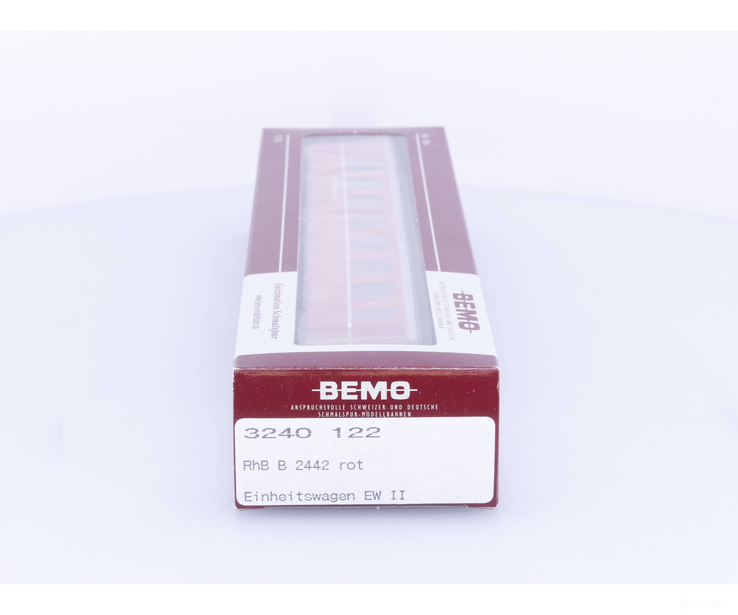 Bemo 3240122 HOm RhB 2nd Class Passenger Car EW II #2 B2442 - European Passenger Cars