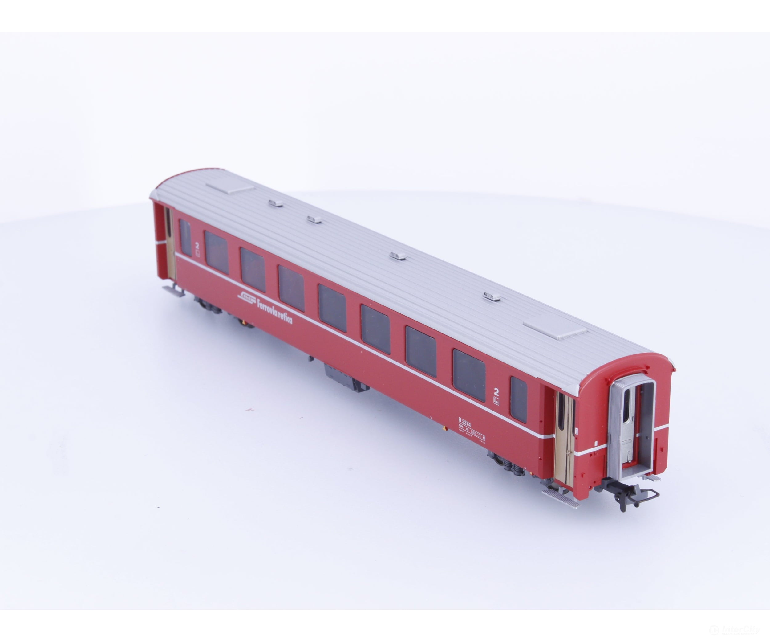 Bemo 3240124 HOm RhB 2nd Class Passenger Car EW II B2374 - European Passenger Cars