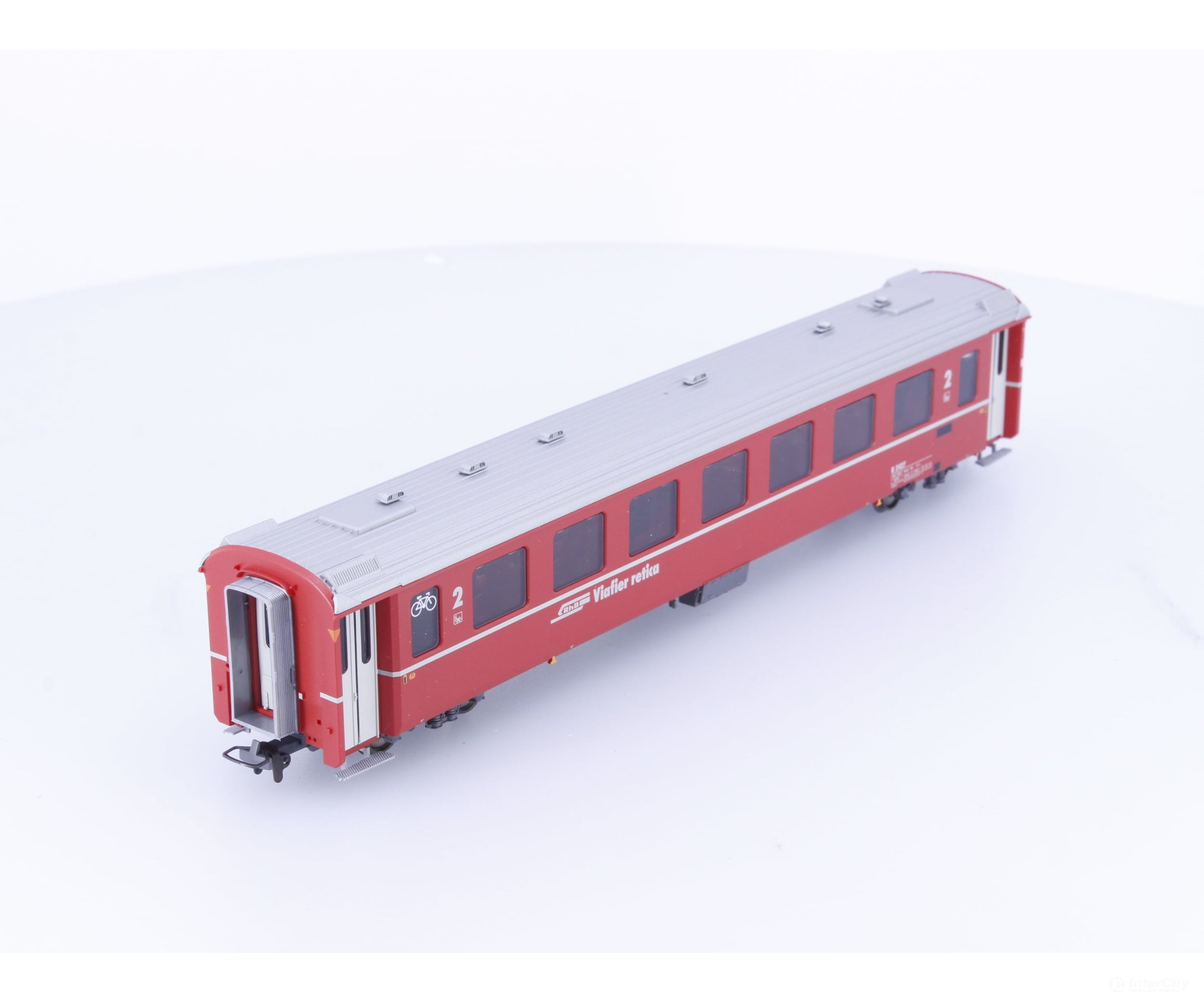 Bemo 3240157 HOm RhB 2nd Class Passenger Car EW II Altrot/Klima #2 B2427 - European Passenger Cars