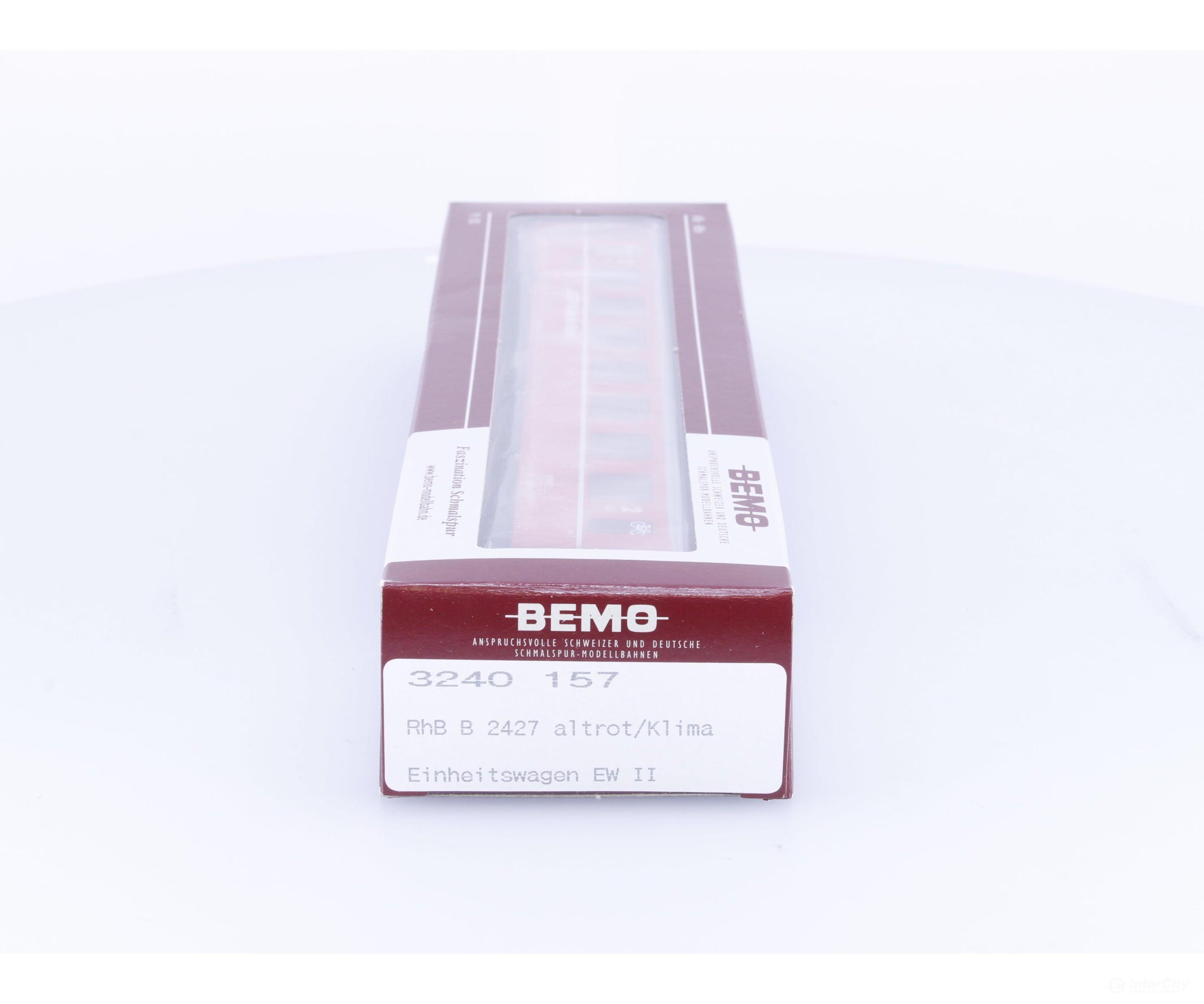Bemo 3240157 HOm RhB 2nd Class Passenger Car EW II Altrot/Klima #2 B2427 - European Passenger Cars