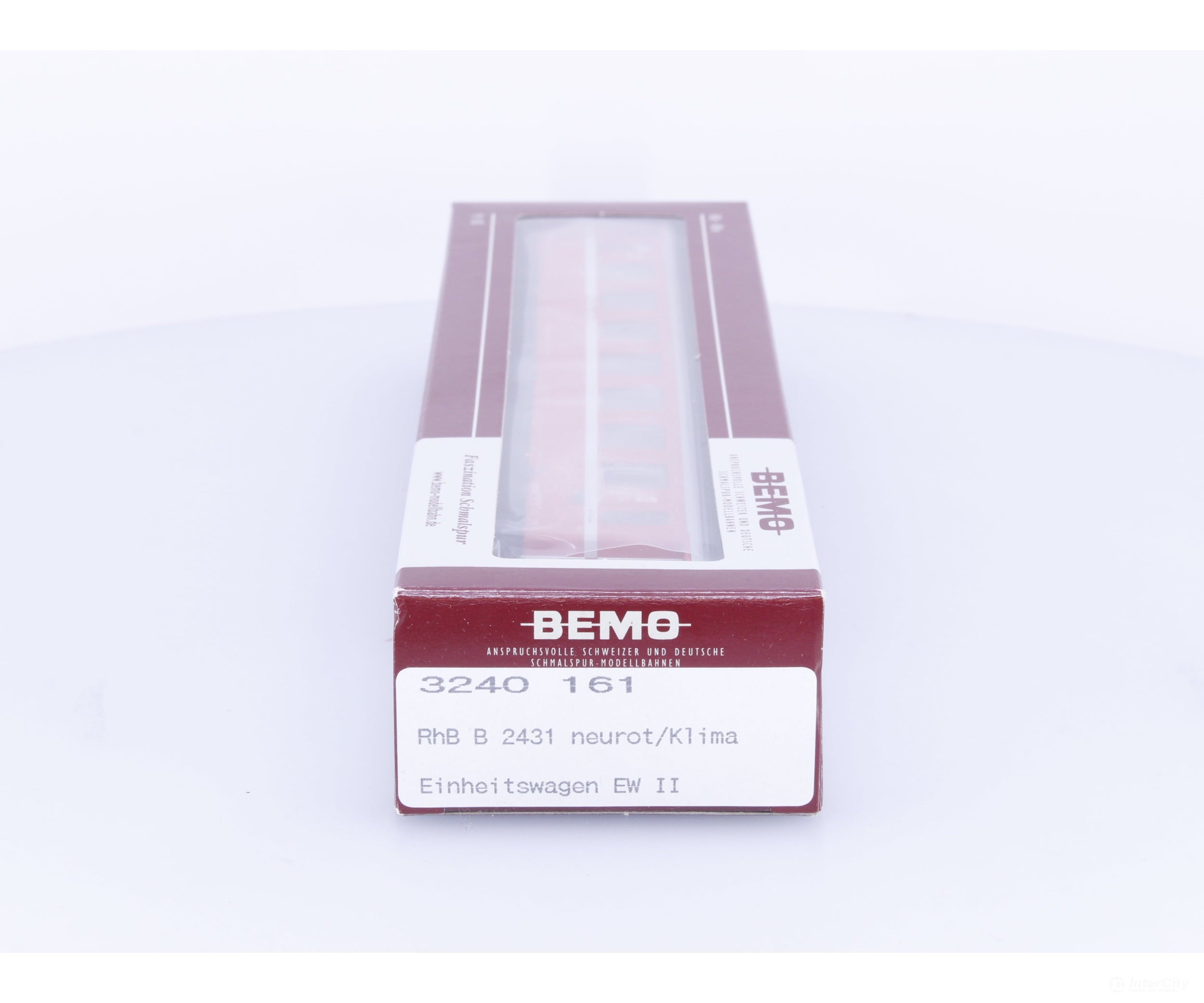 Bemo 3240161 HOm RhB 2nd Class Passenger Car EW II Neurot/Klima B2431 - European Passenger Cars