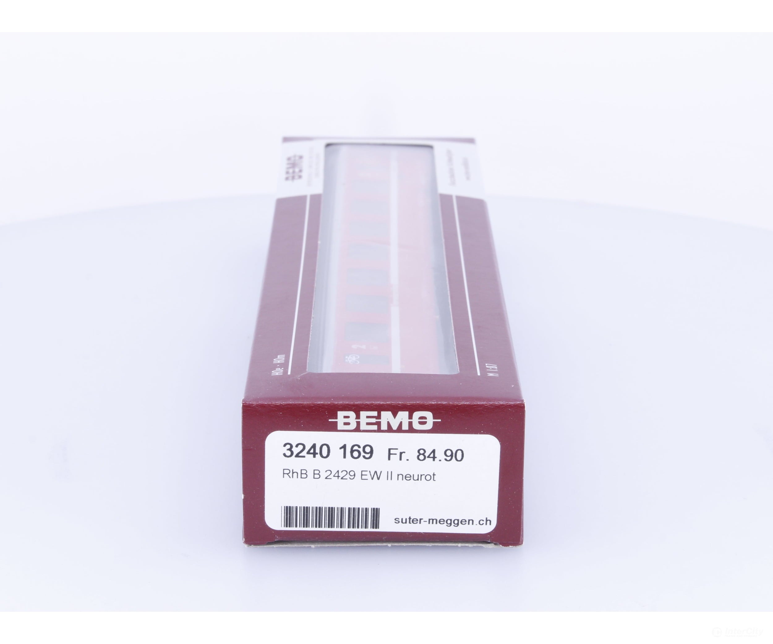 Bemo 3240169 HOm RhB 2nd Class Passenger Car EW II Neurot/Klima #2 B2429 - European Passenger Cars