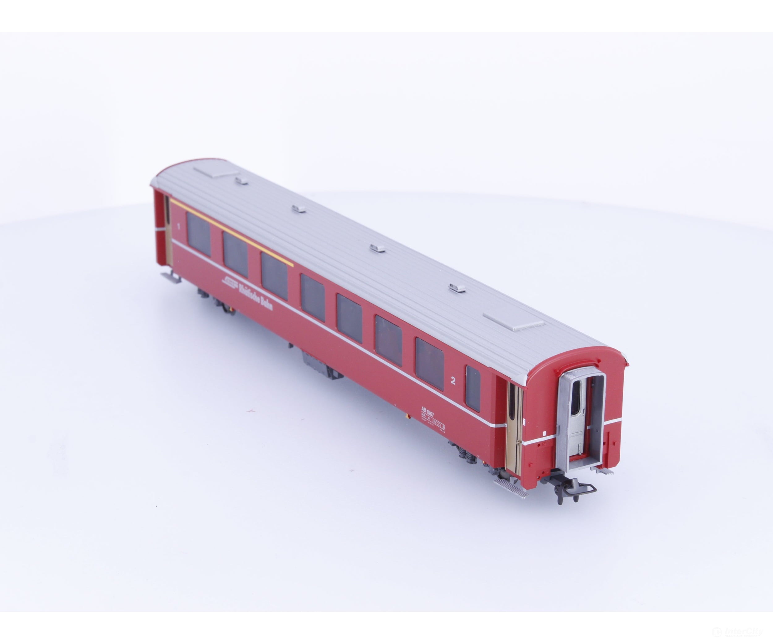 Bemo 3241127 HOm RhB 1st/2nd Class Passenger Car EW II #2 AB1567 - European Passenger Cars