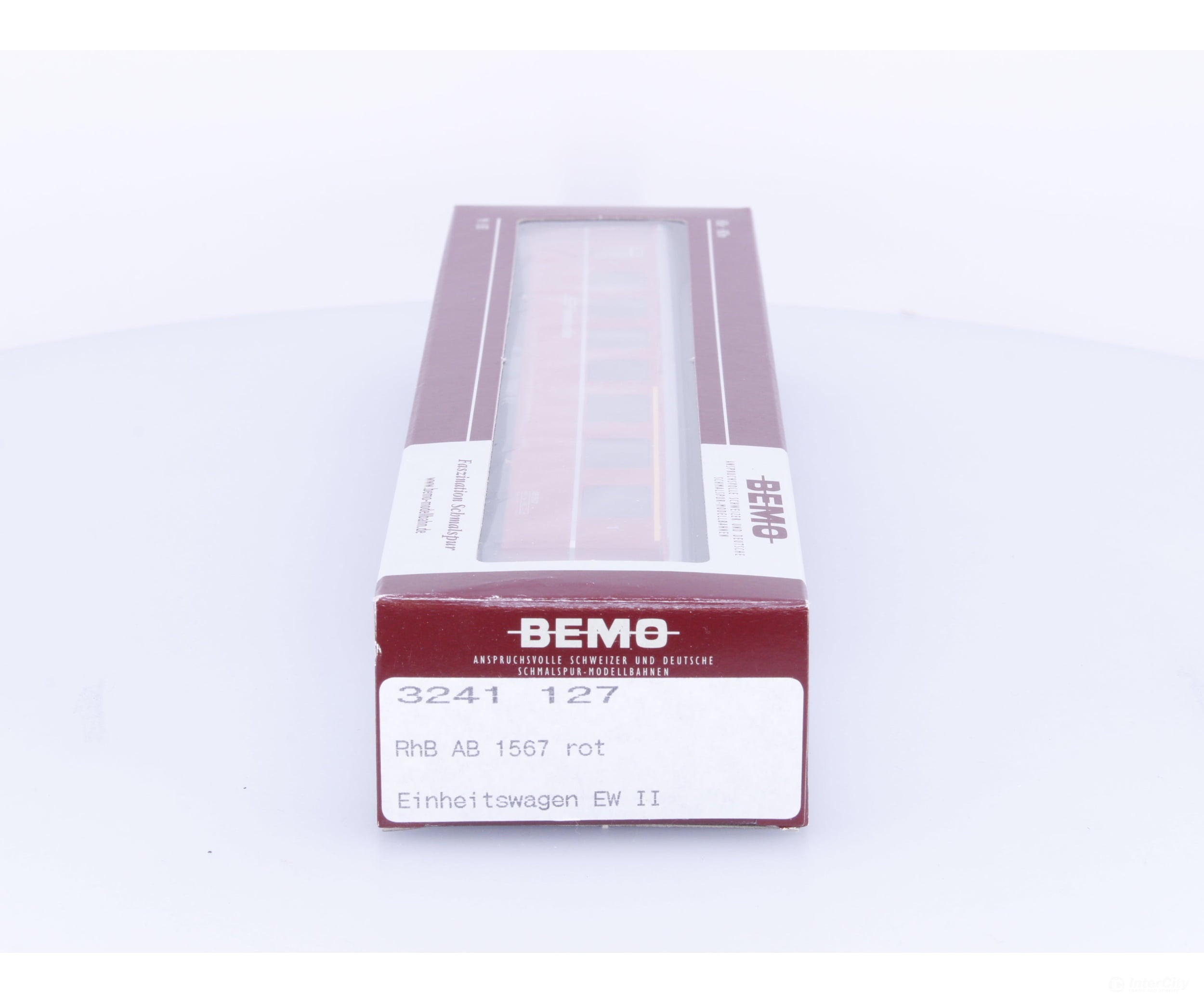 Bemo 3241127 HOm RhB 1st/2nd Class Passenger Car EW II AB1567 - European Passenger Cars