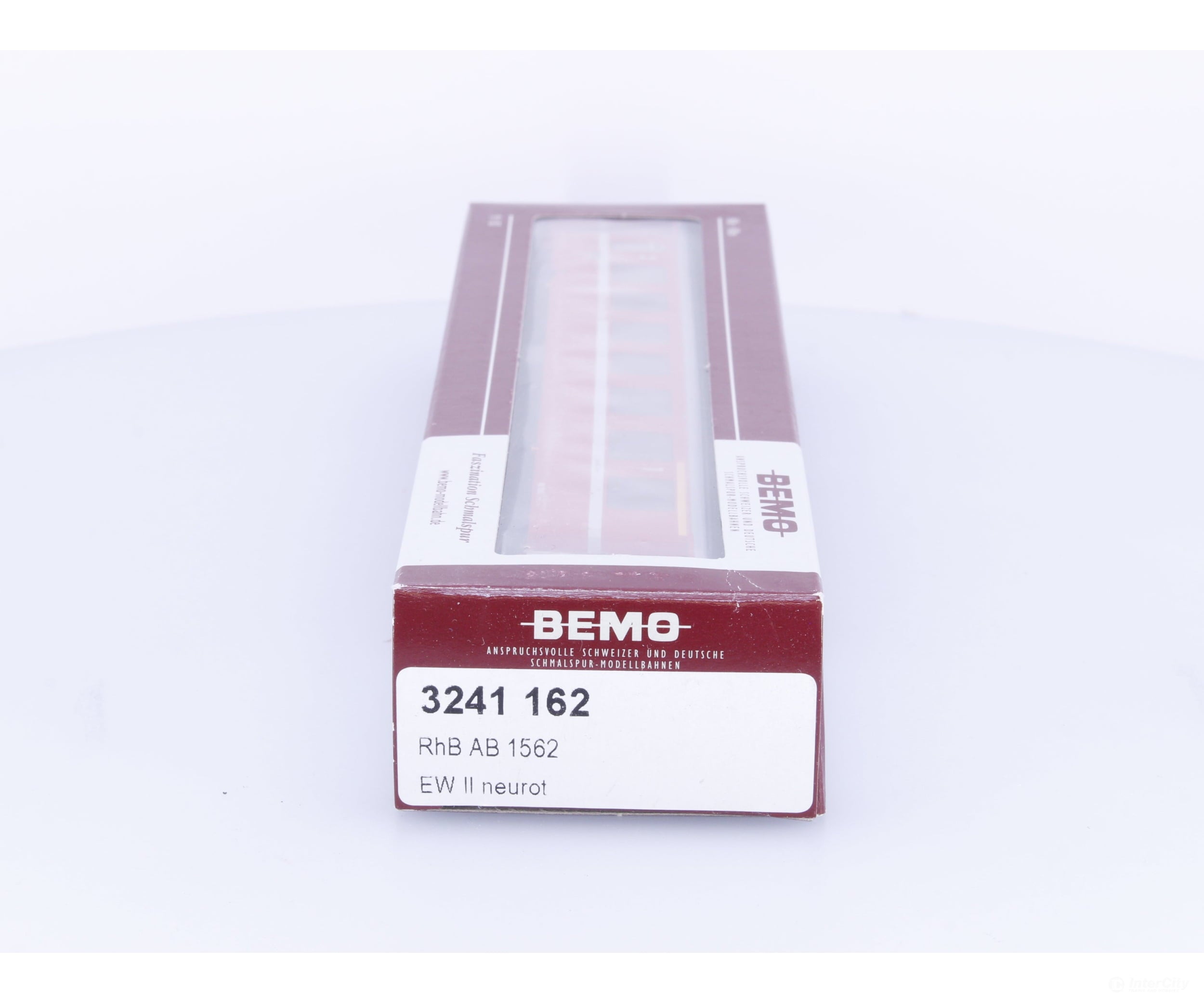 Bemo 3241162 HOm RhB 1st/2nd Class Passenger Car EW II neurot AB1562 - European Passenger Cars