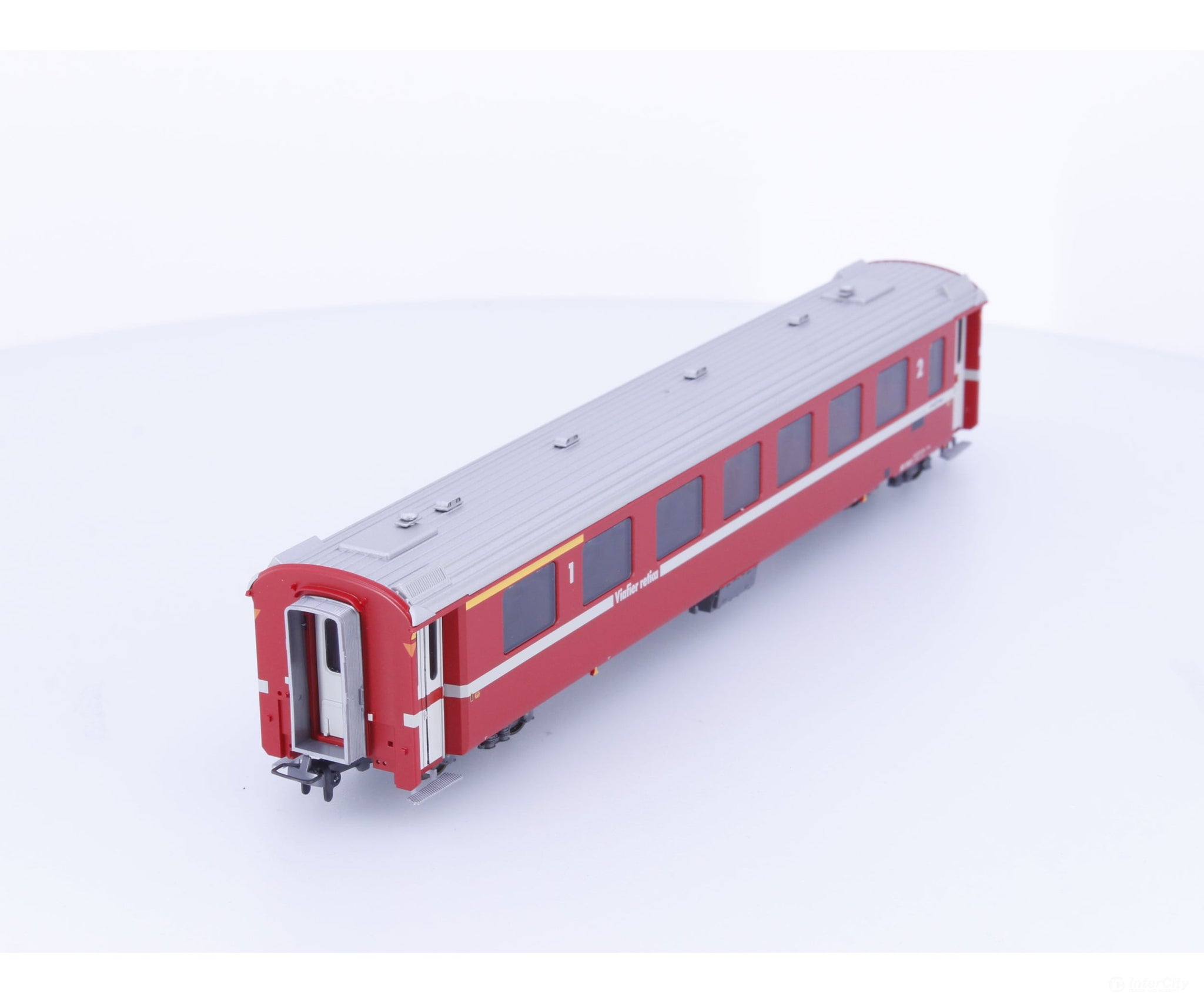 Bemo 3241162 HOm RhB 1st/2nd Class Passenger Car EW II Neurot/Klima AB1562 - European Passenger Cars