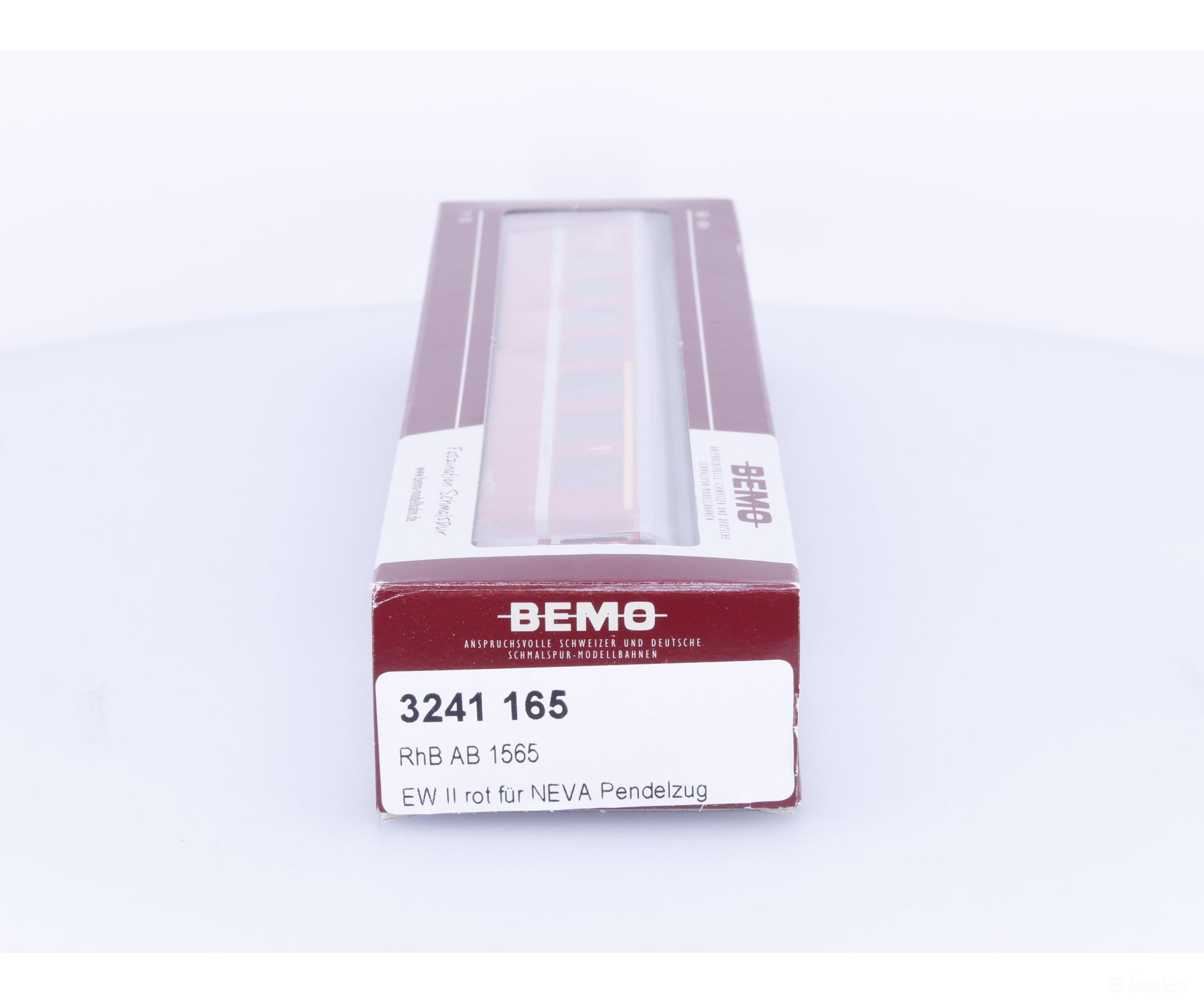 Bemo 3241165 HOm RhB 1st/2nd Class Passenger Car rot fur NEVA Pendelzug AB1565 - European Passenger Cars