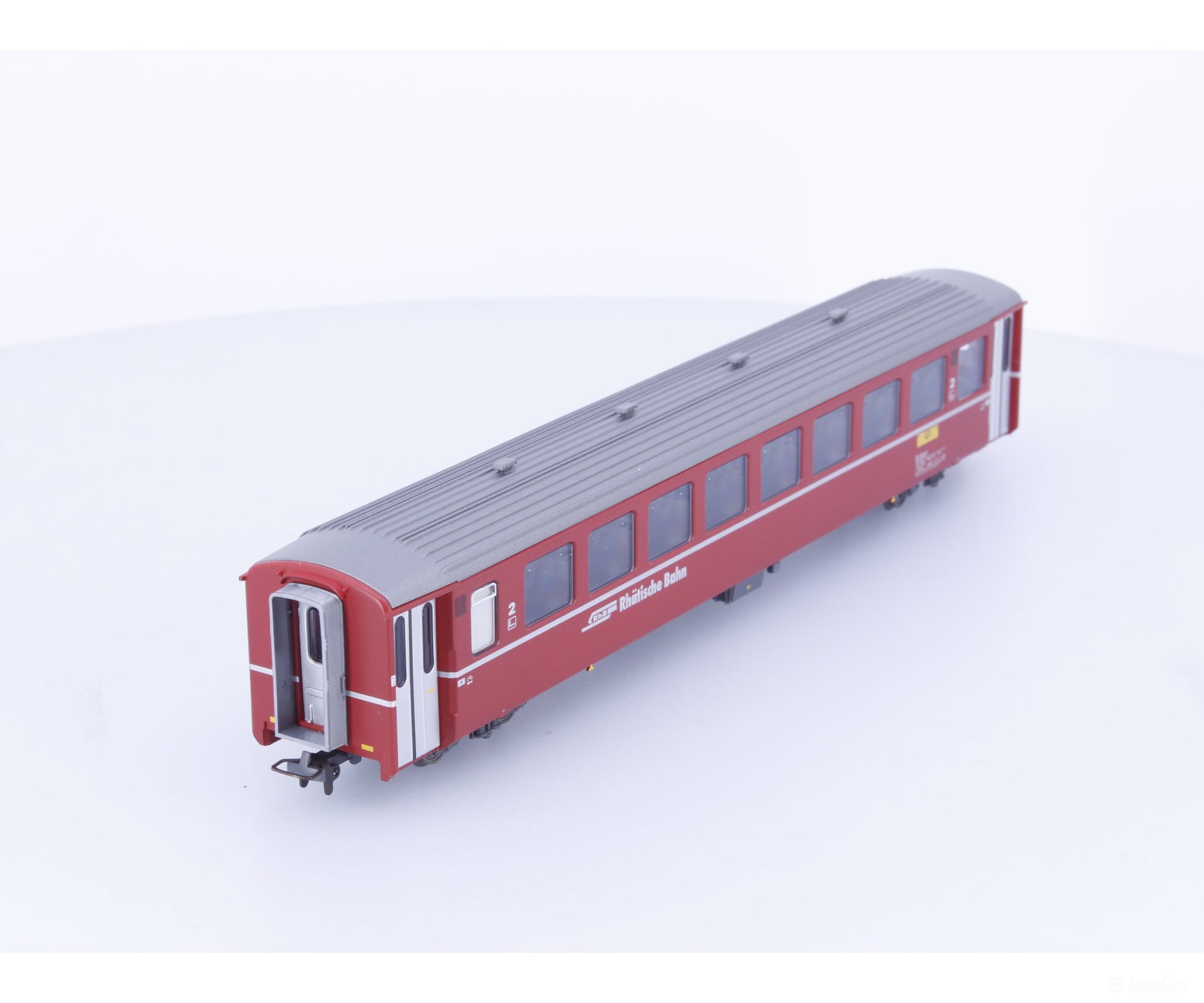 Bemo 3243126 HOm RhB 2nd Class Add-on Passenger Car B2411 - European Passenger Cars