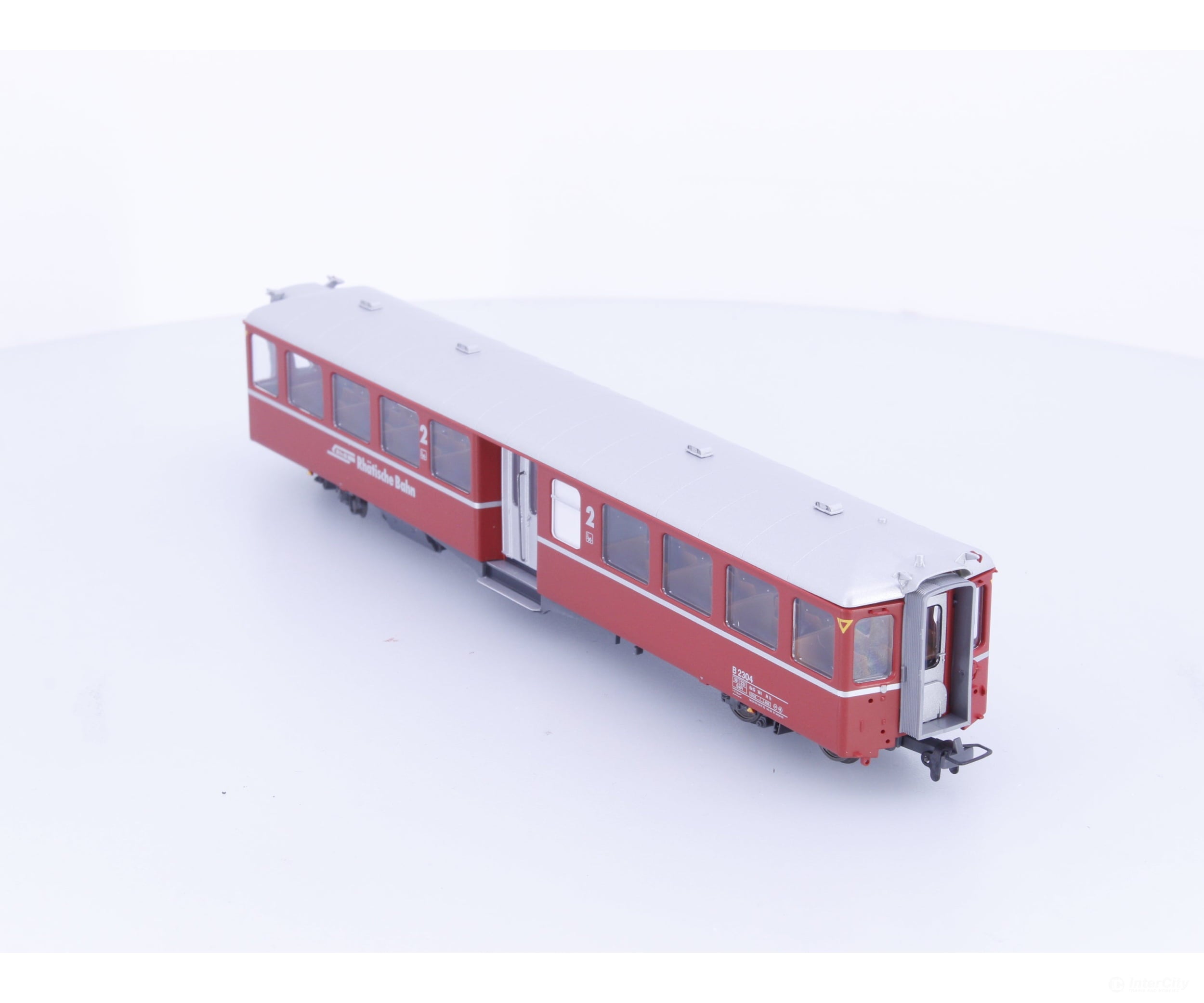 Bemo 3245134 HOm RhB 2nd Class Middle Entrance Passenger Car B2304 - European Passenger Cars