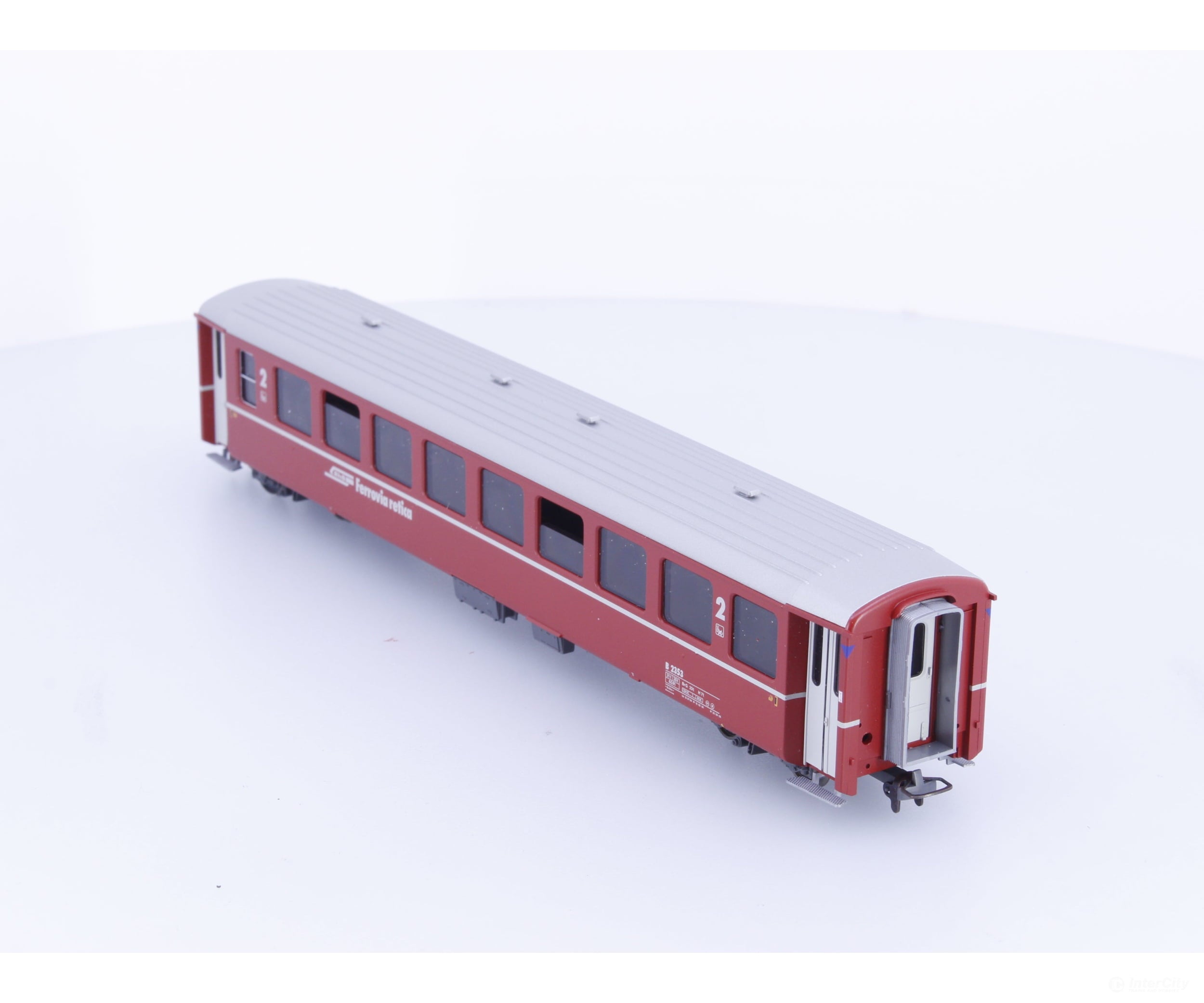 Bemo 3250153 HOm RhB 2nd Class Passenger Car Refit B2353 - European Passenger Cars