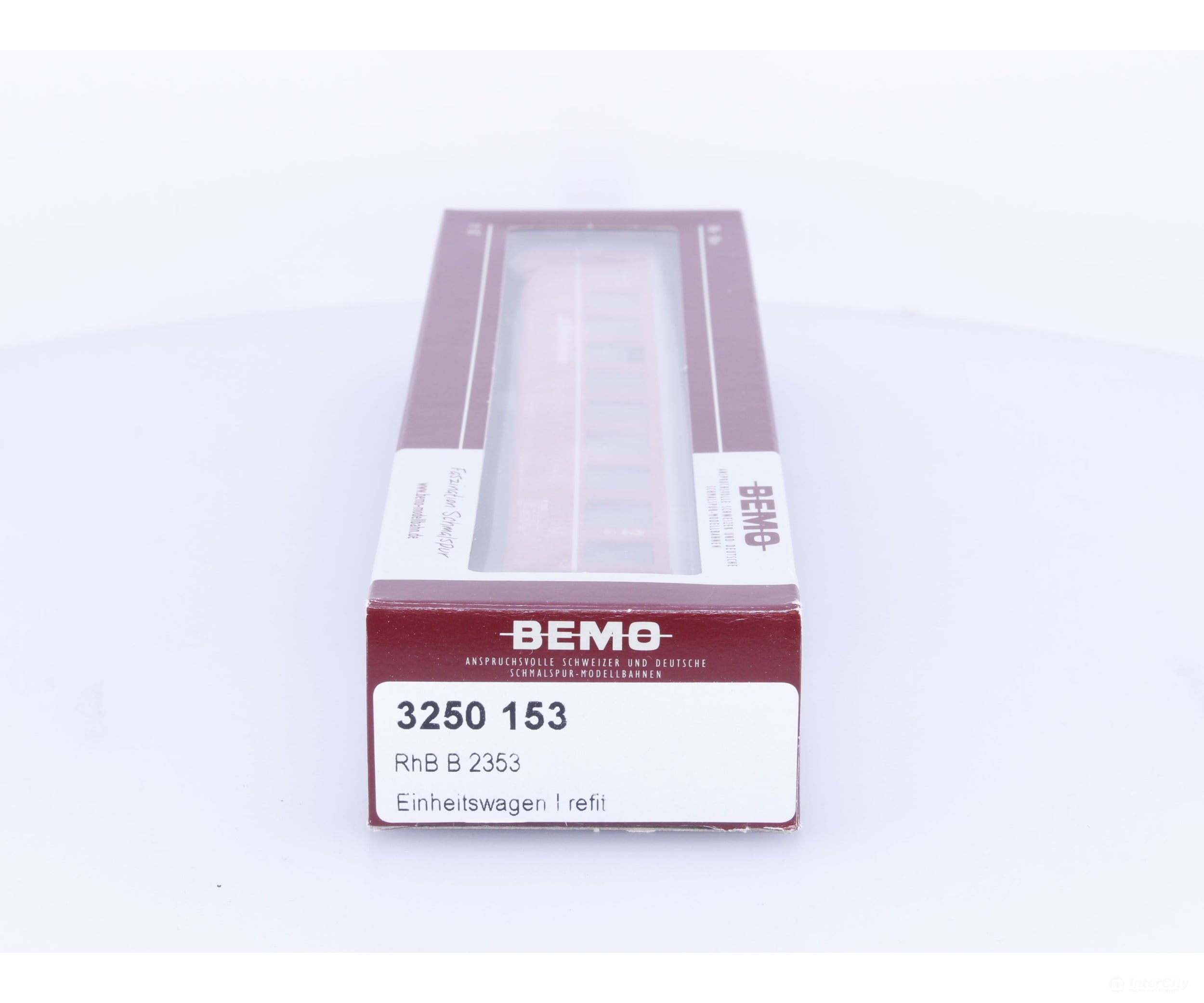 Bemo 3250153 HOm RhB 2nd Class Passenger Car Refit B2353 - European Passenger Cars