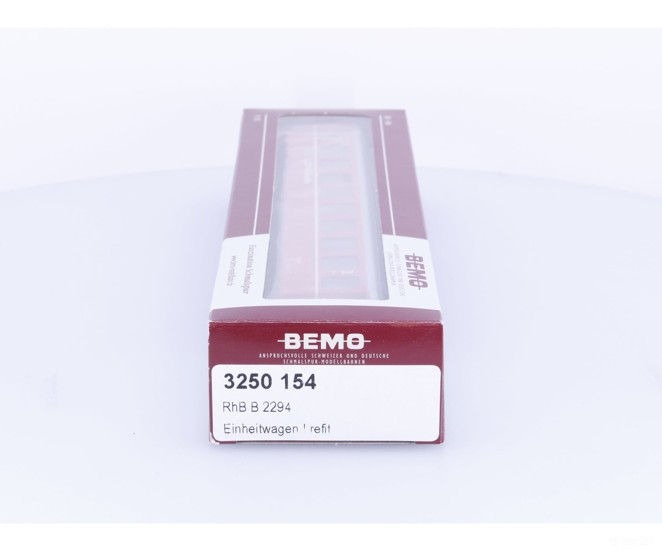 Bemo 3250154 HOm RhB 2nd Class Passenger Car Refit #2 B2294 - European Passenger Cars