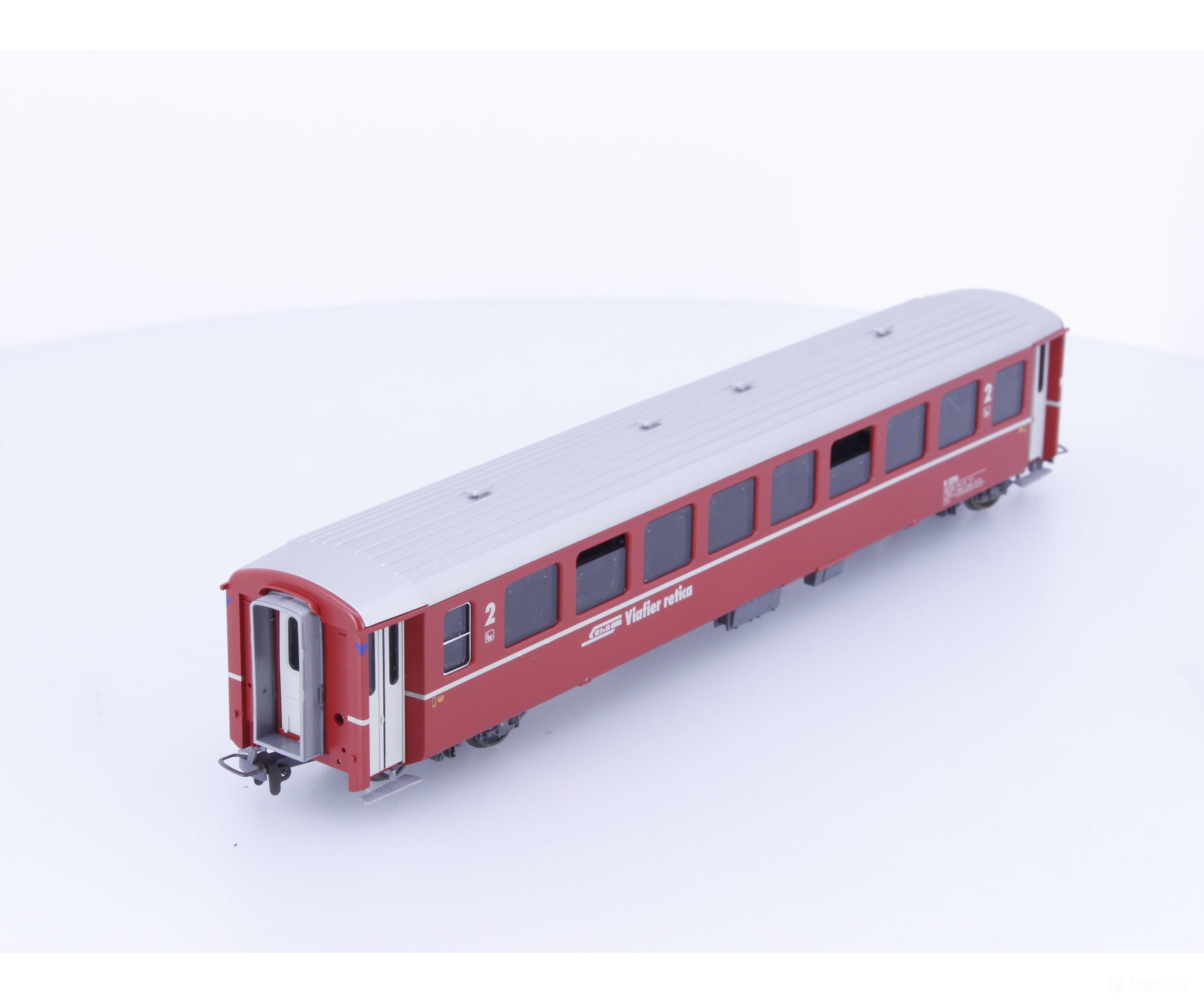 Bemo 3250156 HOm RhB 2nd Class Passenger Car Refit B2296 - European Passenger Cars
