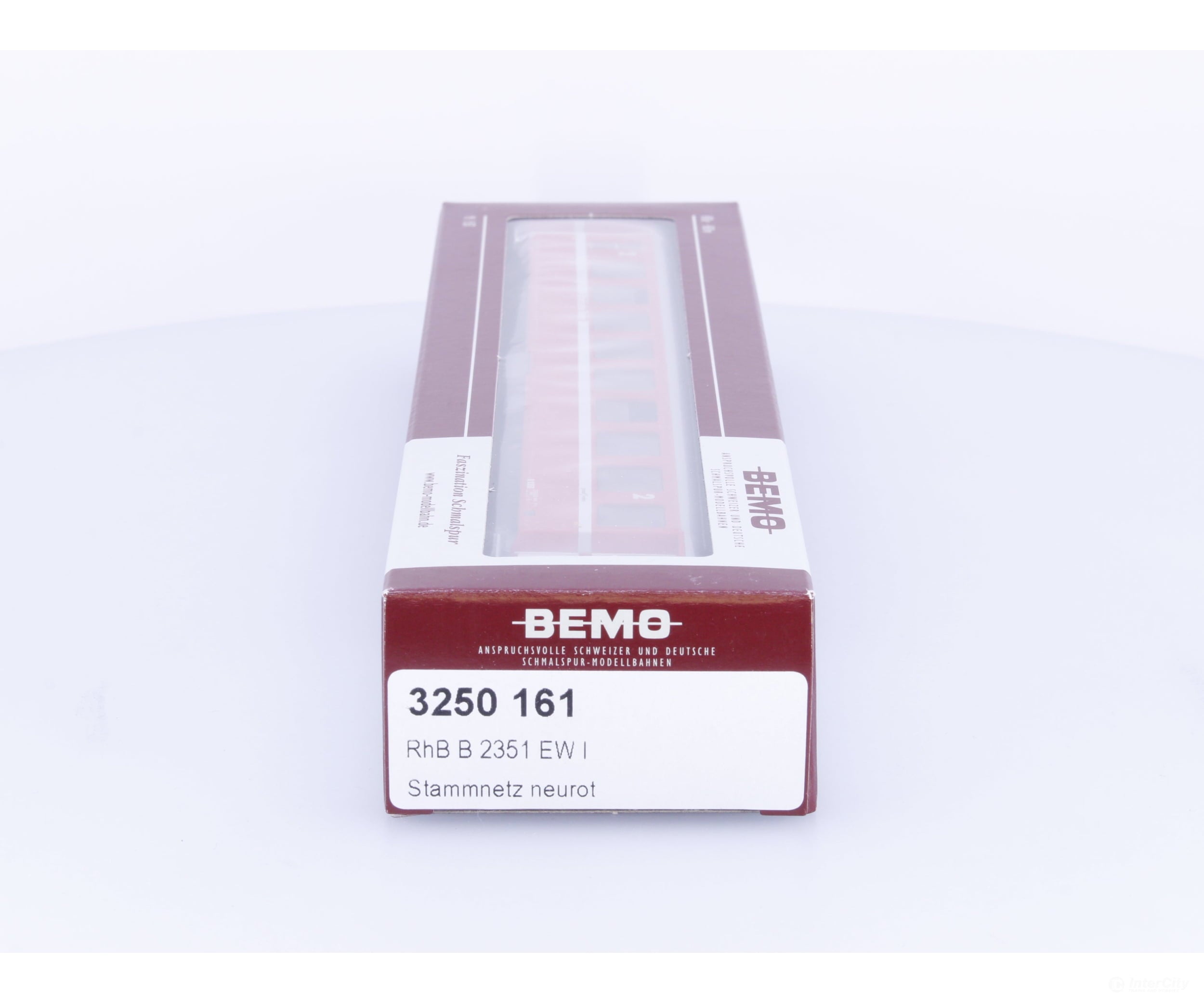Bemo 3250161 HOm RhB 2nd Class Passenger Car EW 1 Stammnetz neurot B2351 - European Passenger Cars