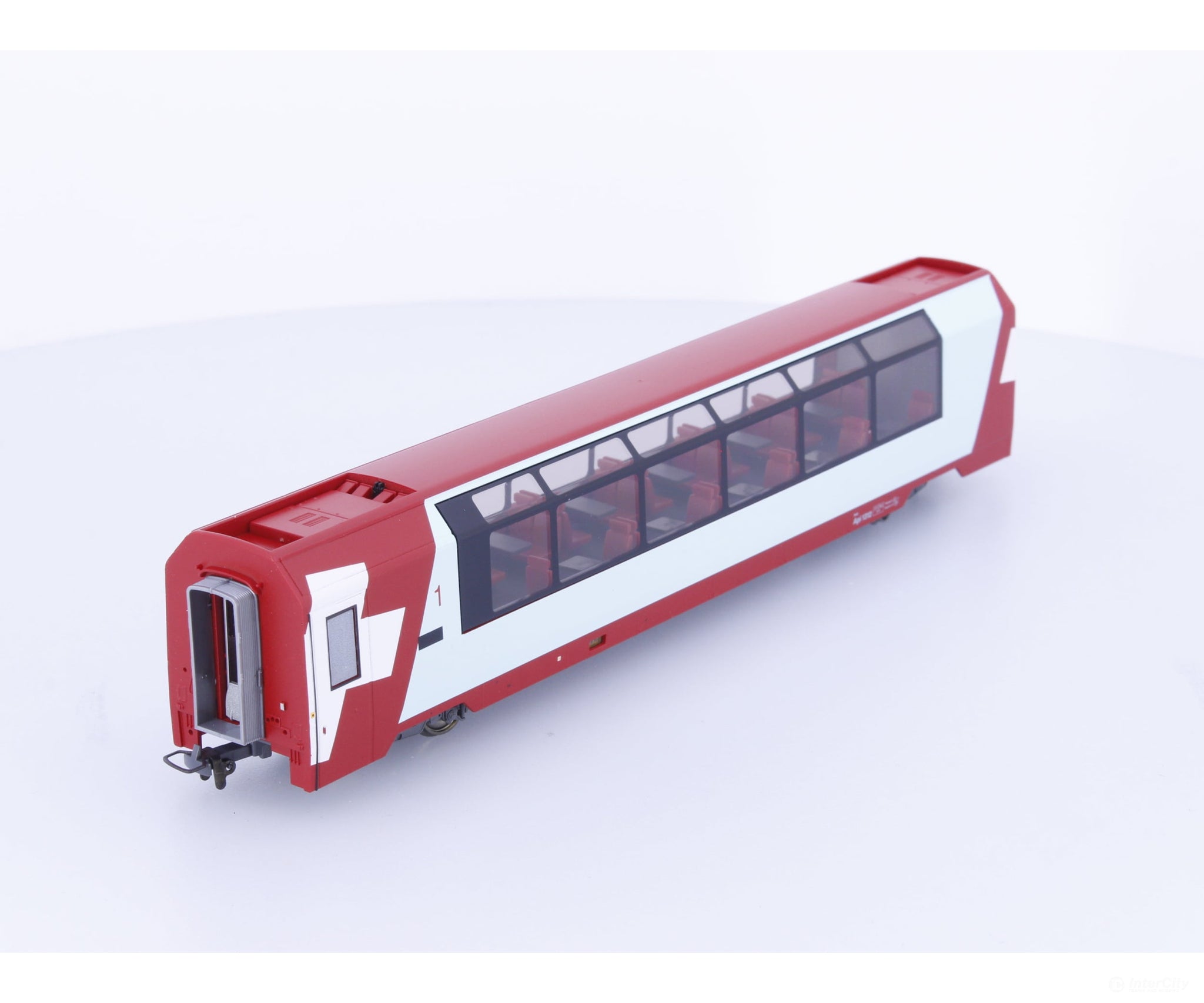 Bemo 3289102 HOm RhB 1st Class Glacier Express Panoramawagen Api1312 - European Passenger Cars