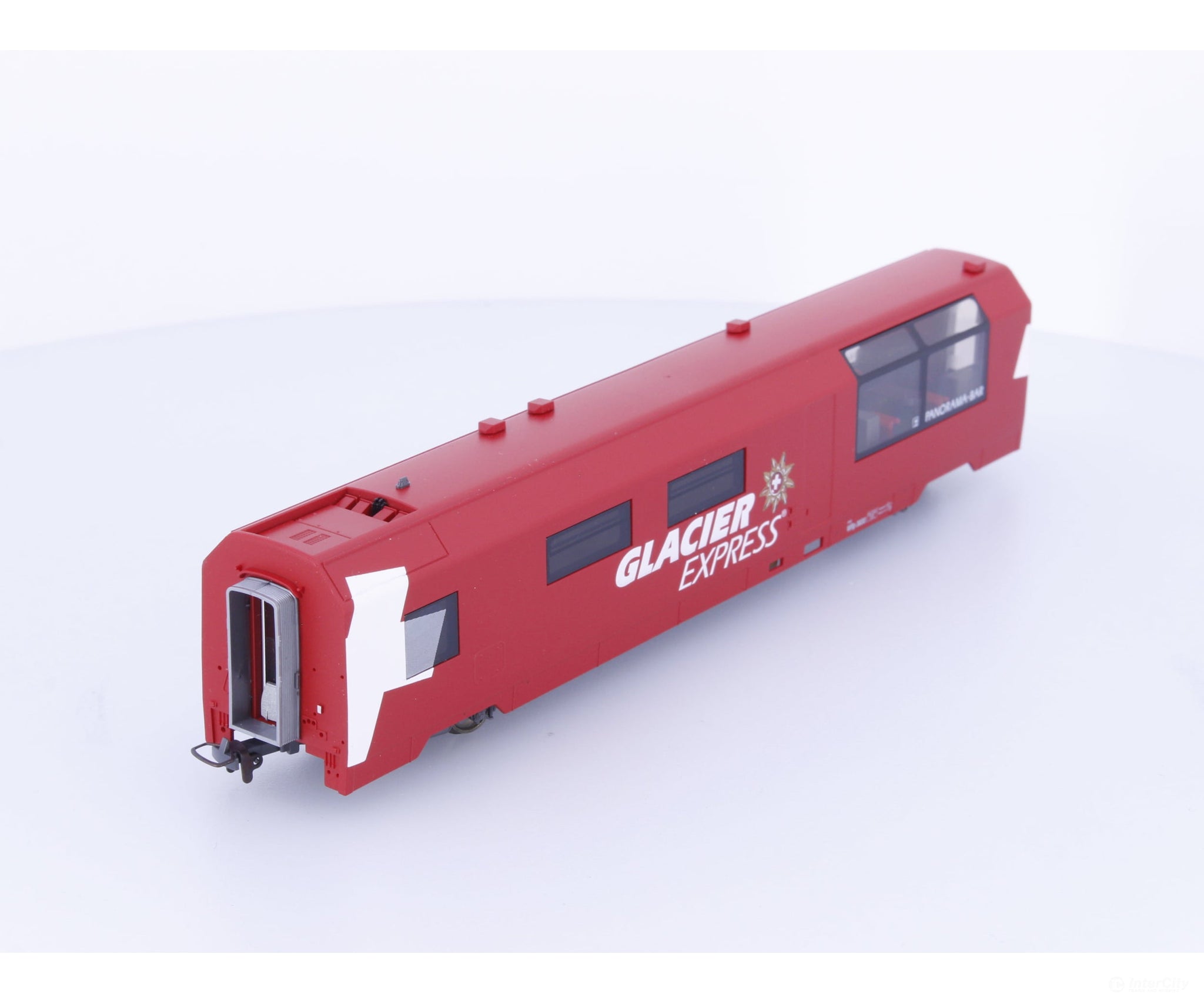 Bemo 3289130 HOm RhB Glacier Express Panorama-Bar Restaurant Car WRp3830 - European Passenger Cars