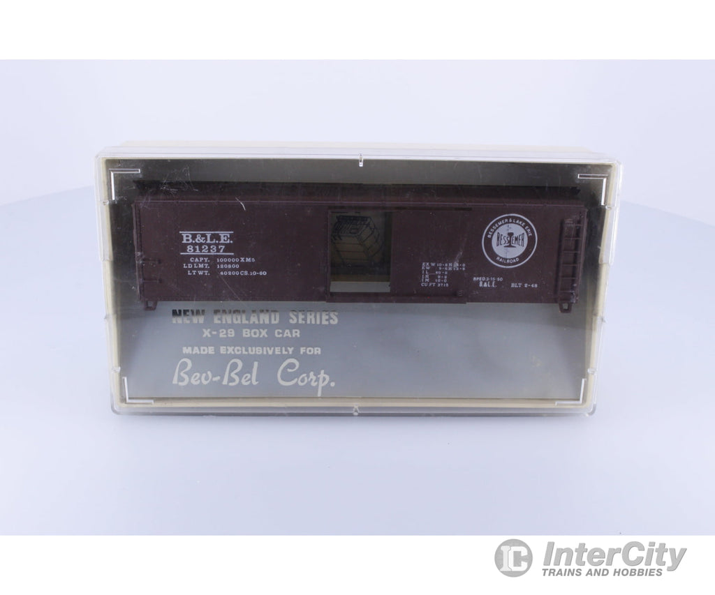 Bevbel 762 HO TM X-29 Boxcar Kit Bessemer & L.E. 81237 Freight Cars
