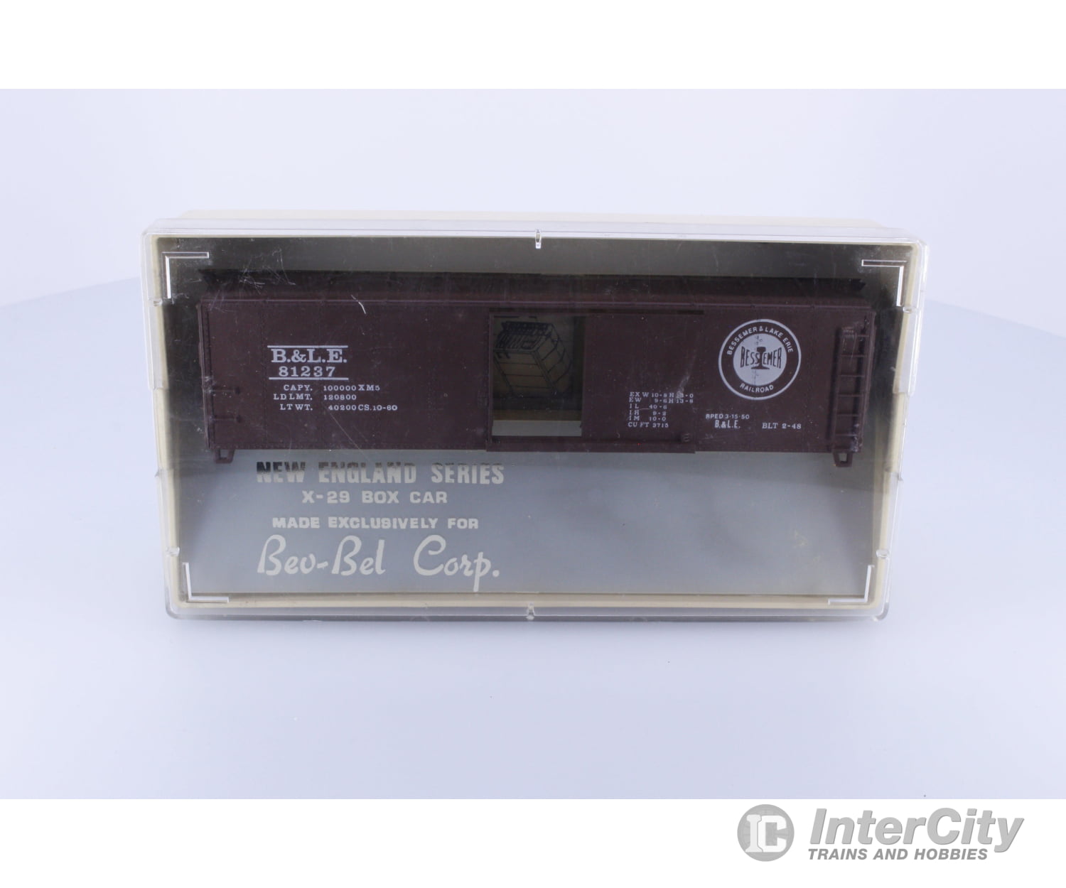 Bevbel 762 HO TM X-29 Boxcar Kit Bessemer & L.E. 81237 Freight Cars
