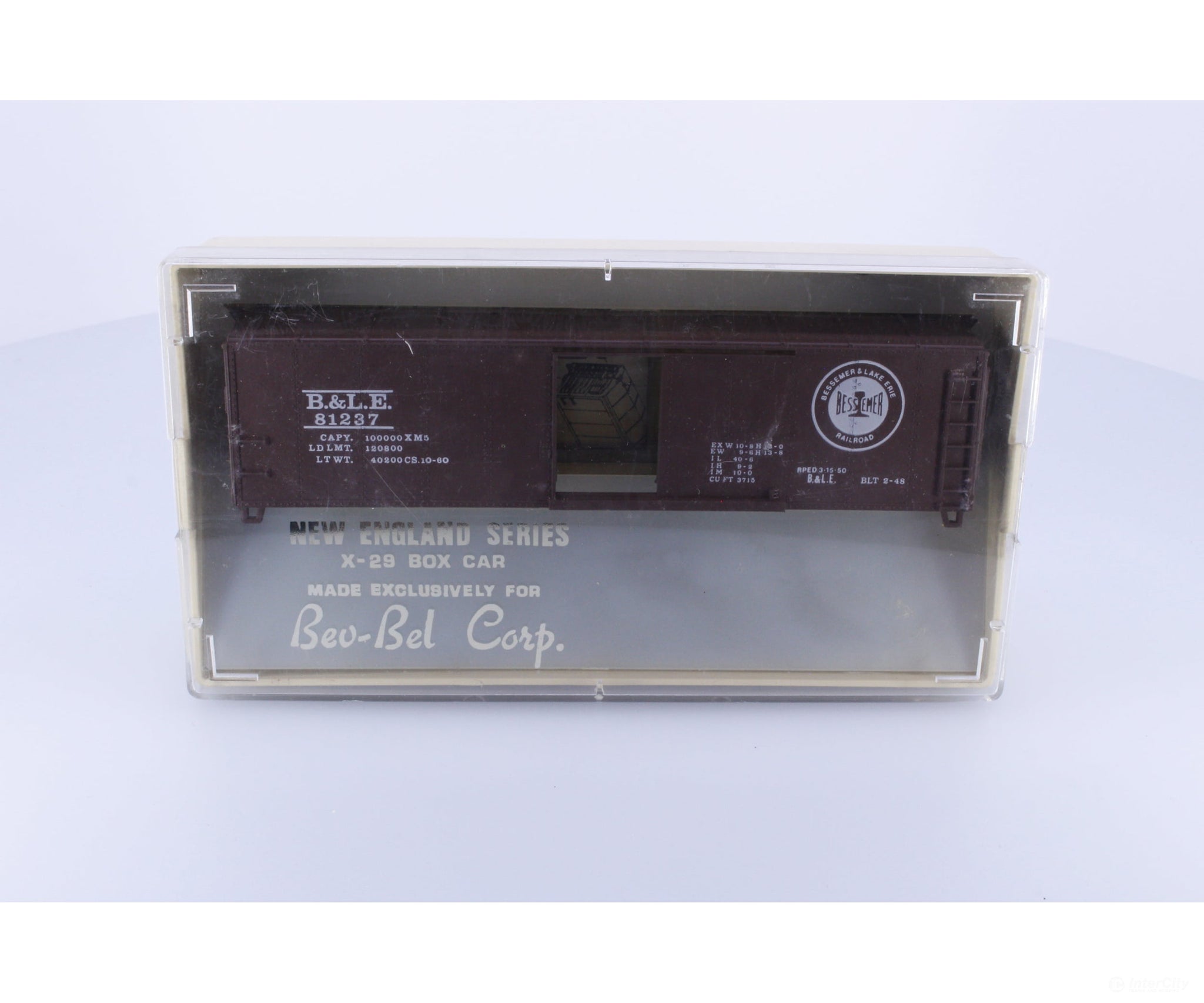 Bevbel 762 HO TM X-29 Boxcar Kit Bessemer & L.E. 81237 Freight Cars