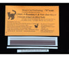 Black Cat Decals CPRU-N N Scale CANADIAN U and View Class Sleeper 2 Tuscan Stripes on Silver Body - Decals