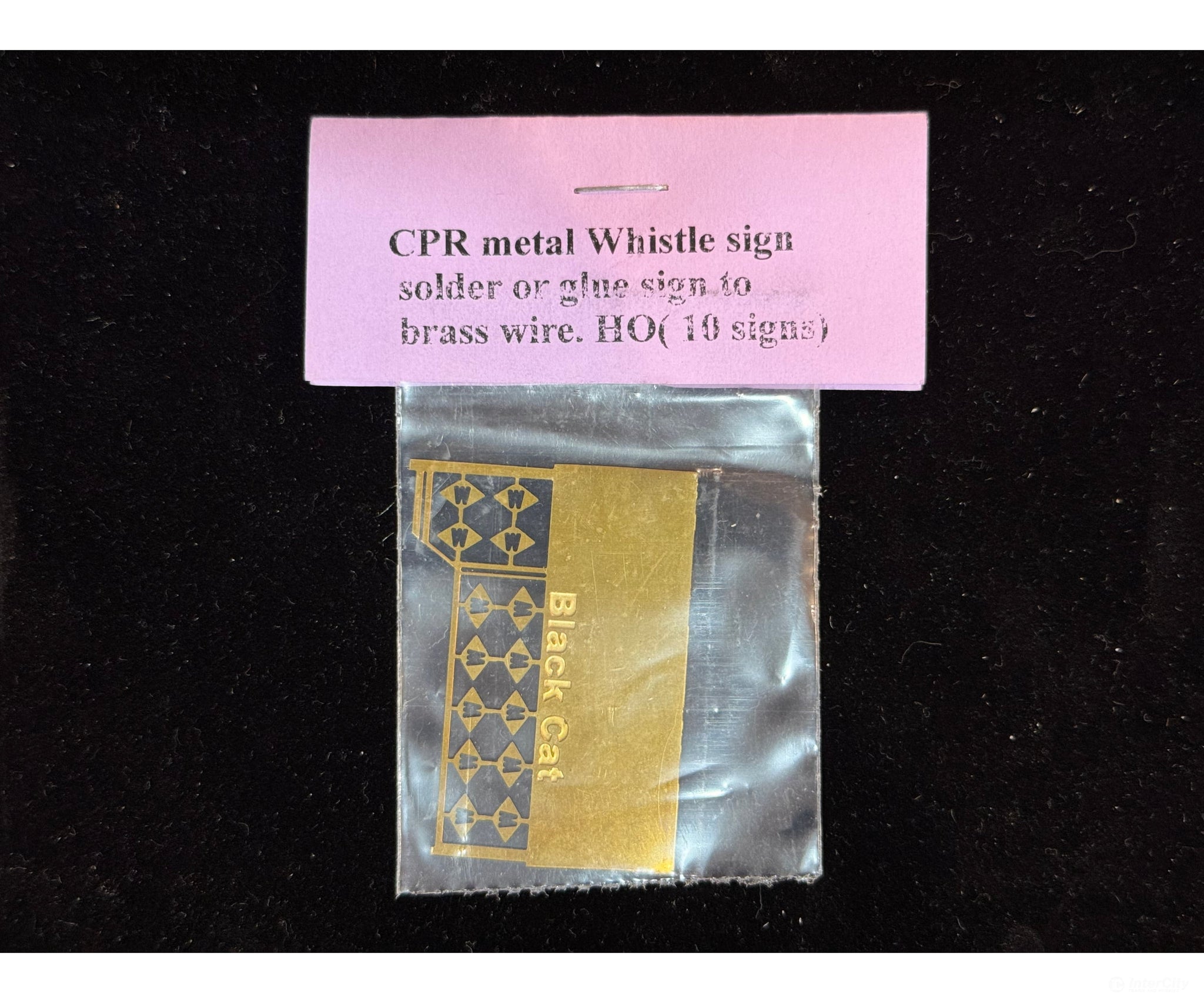 Black Cat Decals CPRWHISTLE-H HO CPR Punched Out Metal Whistle Signs 10 Signs - Decals