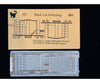 Black Cat Decals H5 HO CPR & CNR Slab Side Hopper Ends (Etched Phosphor Bronze) - Decals