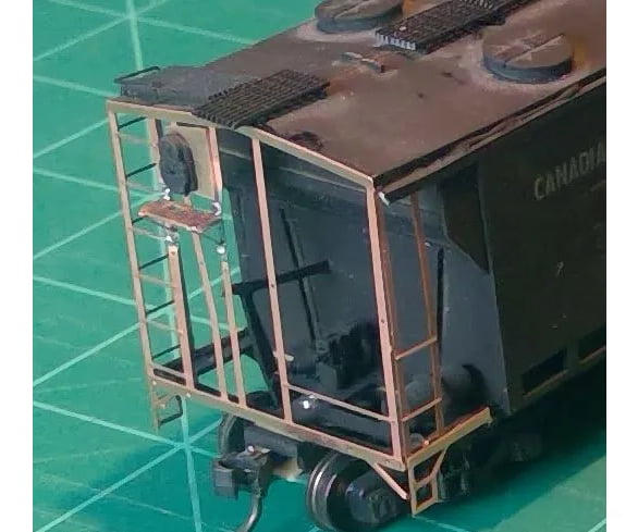 Black Cat Decals Cprhopp5-H Ho Cpr / Cnr Slab Side Covered Hopper Ends (Etched Phosphor Bronze)