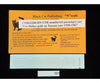 Black Cat Decals CPR2200-DN CPR N scale numbered passenger car Two Dulux Gold on Tuscan cars 1930-67 - Decals