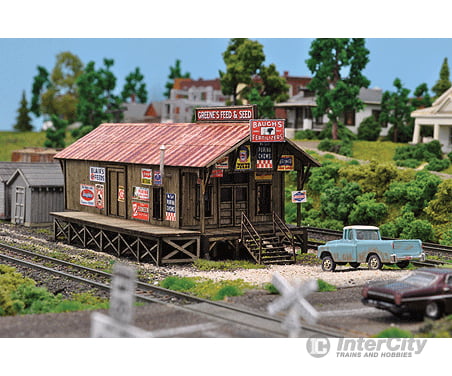 Blair Line 1005 Greenes Feed & Seed -- Kit - 3-7/8 X 1-1/2 9.8 3.8Cm Structures