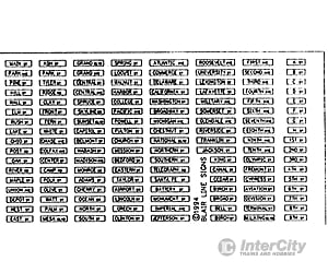 Blair Line 109 Highway Signs -- Street (Black White) Pkg(138) Scenery Details