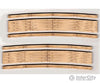 Blair Line 11 2-Lane Curved Laser-Cut Wood Grade Crossing 2-Pack -- 12-14 Radius Track Accessories