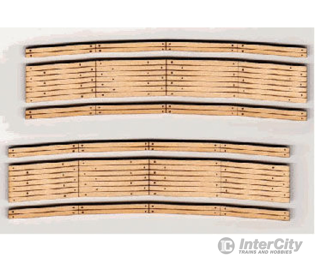 Blair Line 11 2-Lane Curved Laser-Cut Wood Grade Crossing 2-Pack -- 12-14 Radius Track Accessories
