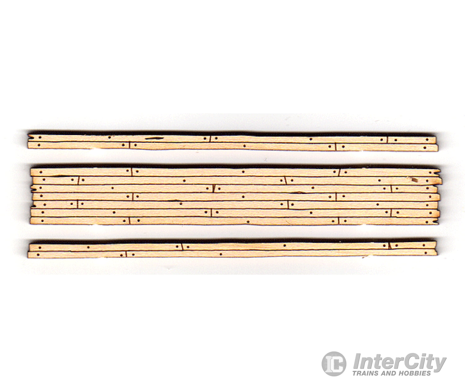 Blair Line 120 Rough-Cut 2-Lane Wood Grade Crossing - Kit -- 3-9/16 9Cm Long Pkg(2) Track