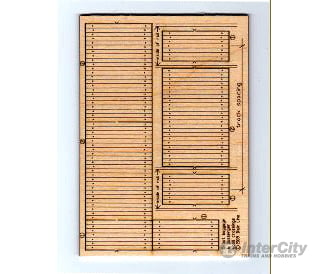 Blair Line 123 Wood Depot Baggage Cart Crossing Laser Cut Kit Pkg(3) Track Accessories