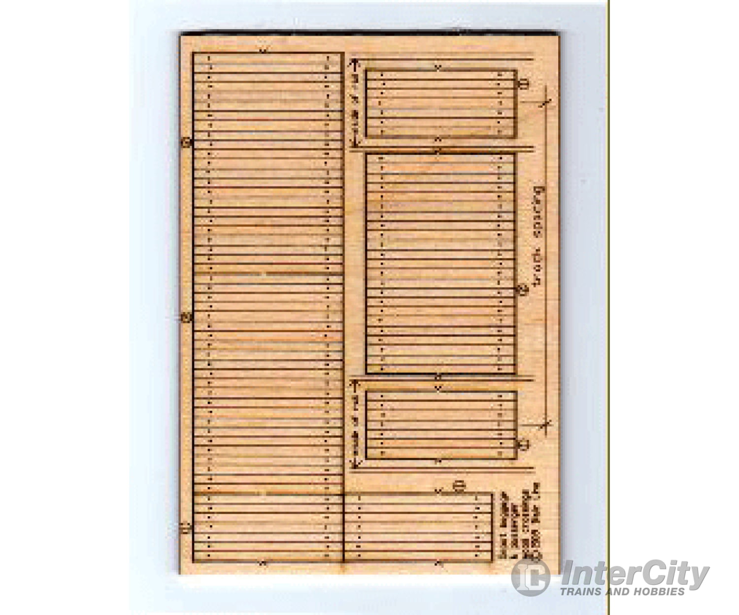 Blair Line 123 Wood Depot Baggage Cart Crossing Laser Cut Kit Pkg(3) Track Accessories