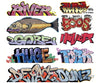 Blair Line 1256 Mega Set Modern Tagger Graffiti Decals -- #7 Pkg(9)