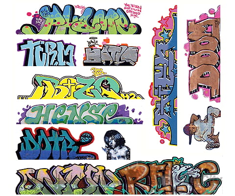 Blair Line 1259 Mega Set Modern Tagger Graffiti Decals -- #10 Pkg(11)