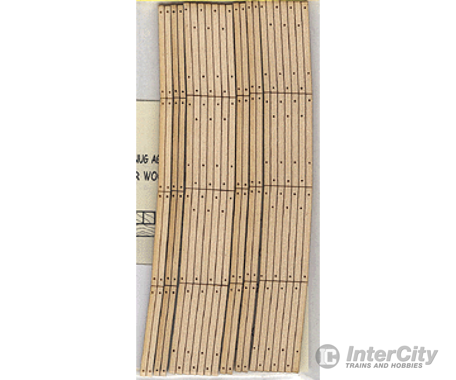 Blair Line 126 Laser-Cut Curved 2-Lane Wood Grade Crossing Pkg(2) -- 18 45.7Cm Radius Track