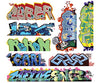 Blair Line 1261 Mega Set Modern Tagger Graffiti Decals -- #12 Pkg(8)