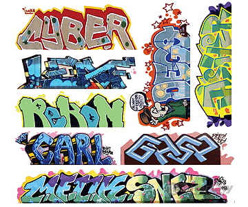 Blair Line 1261 Mega Set Modern Tagger Graffiti Decals -- #12 Pkg(8)
